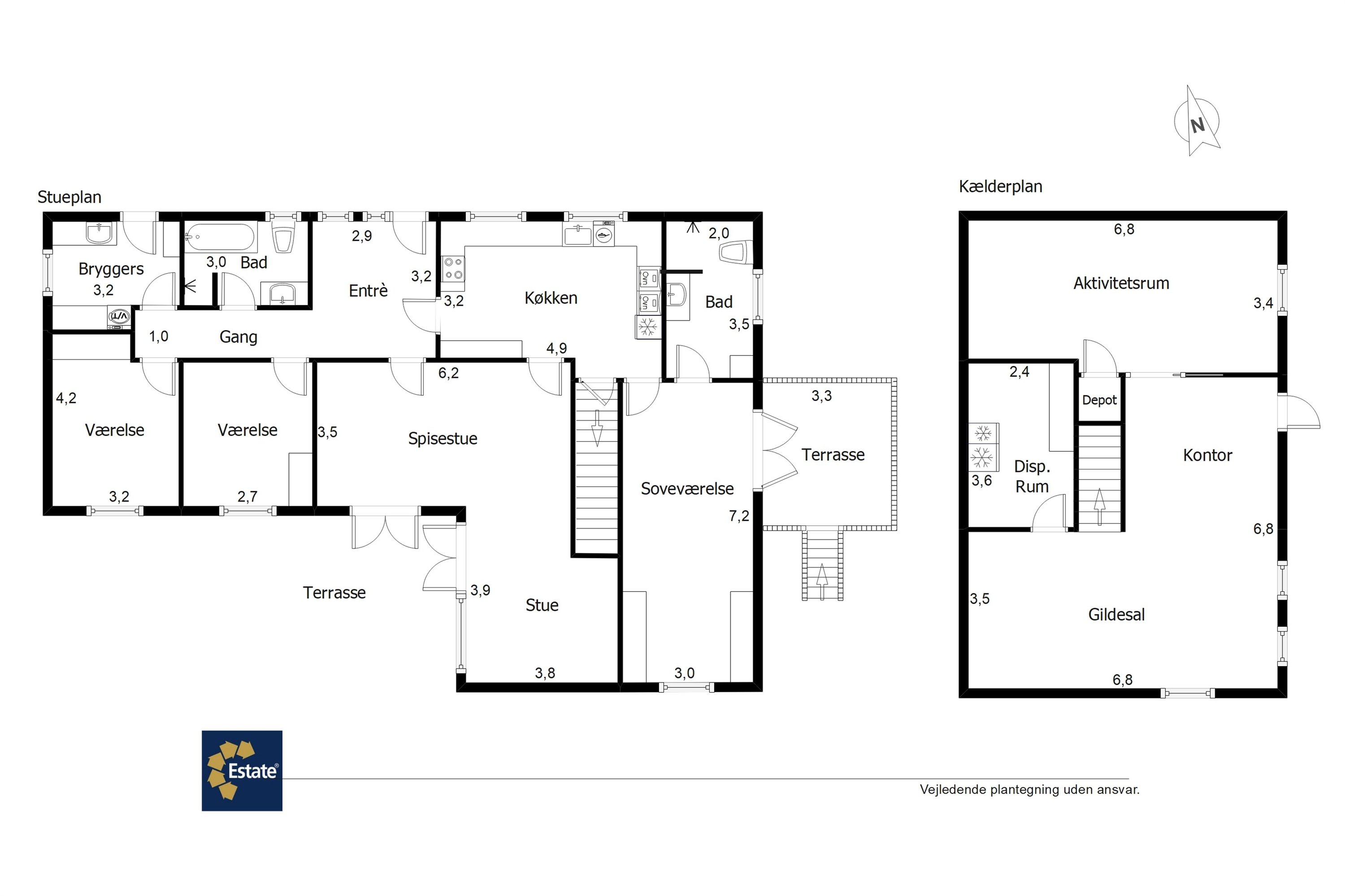 Plantegninger billede af Skovbakken 31, 6715 Esbjerg N