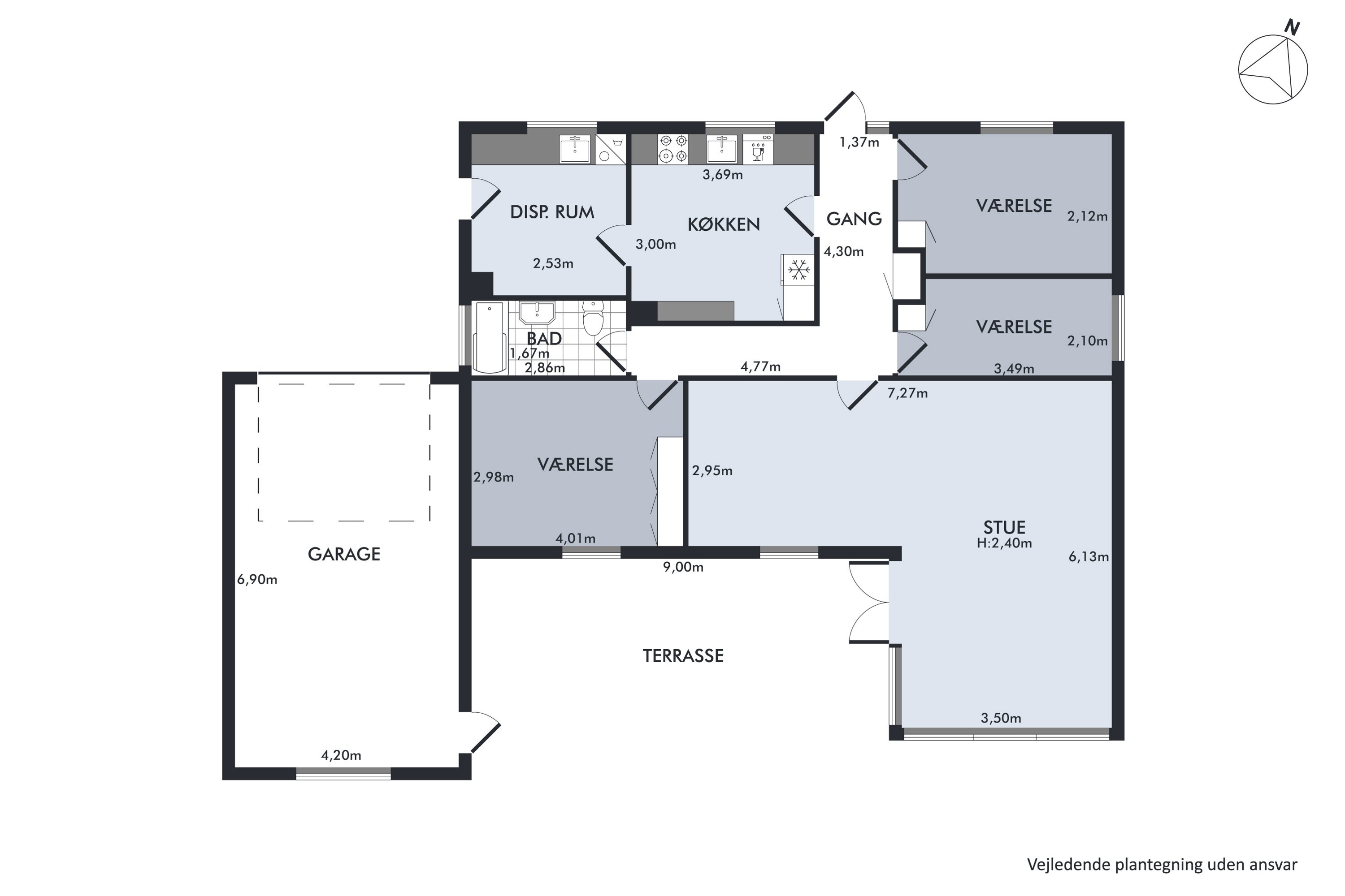 Plantegninger billede af Vindblæs Alle 17, 2770 Kastrup