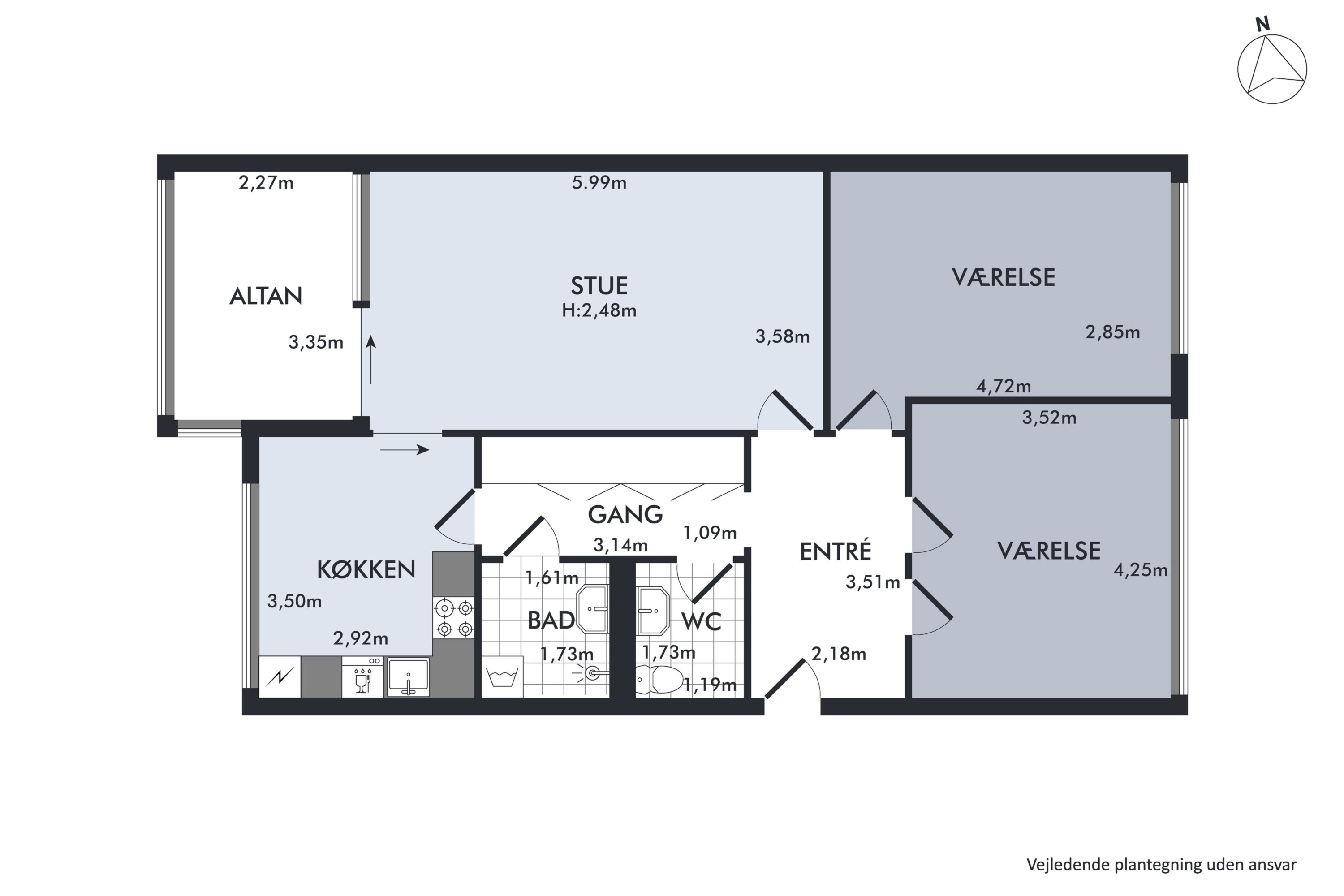 Plantegninger billede af Topperne 30, 2. 21., 2620 Albertslund
