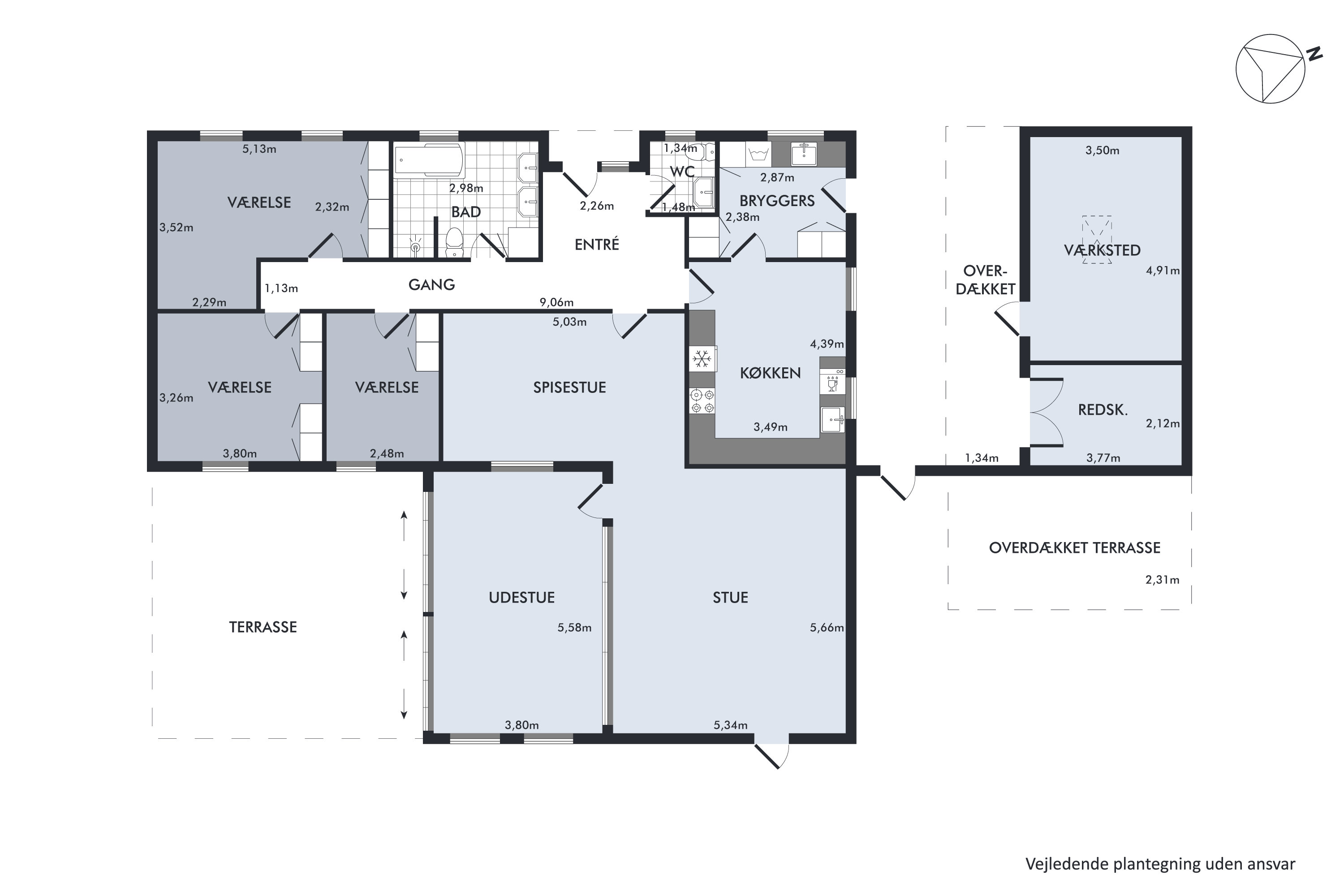 Plantegninger billede af Rørtoften 2, 8722 Hedensted