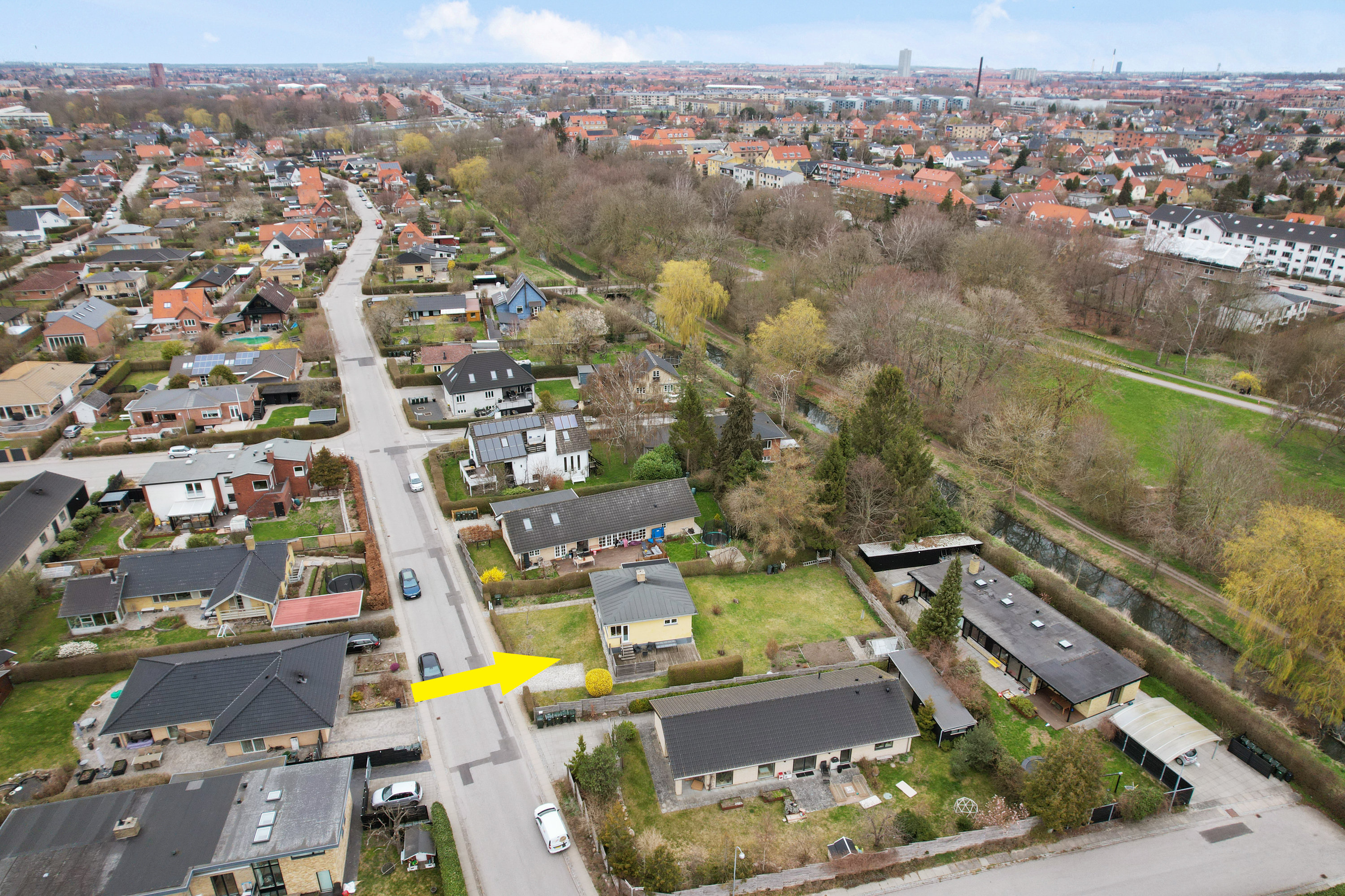 Fremhævet luftfoto billede i fuldskærmstilstand. Billede af Sydkærsvej 66, 2650 Hvidovre