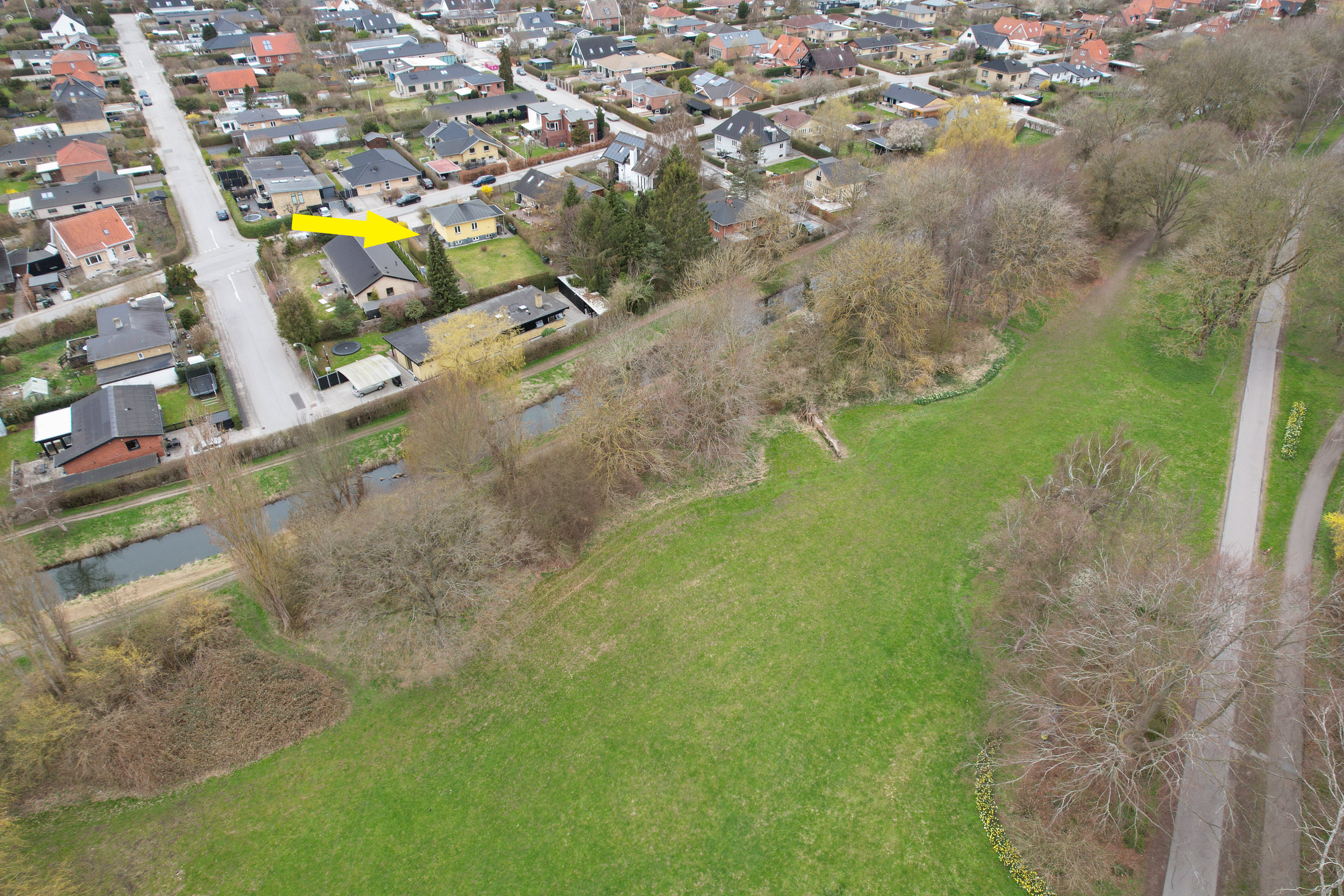 Fremhævet luftfoto billede i fuldskærmstilstand. Billede af Sydkærsvej 66, 2650 Hvidovre