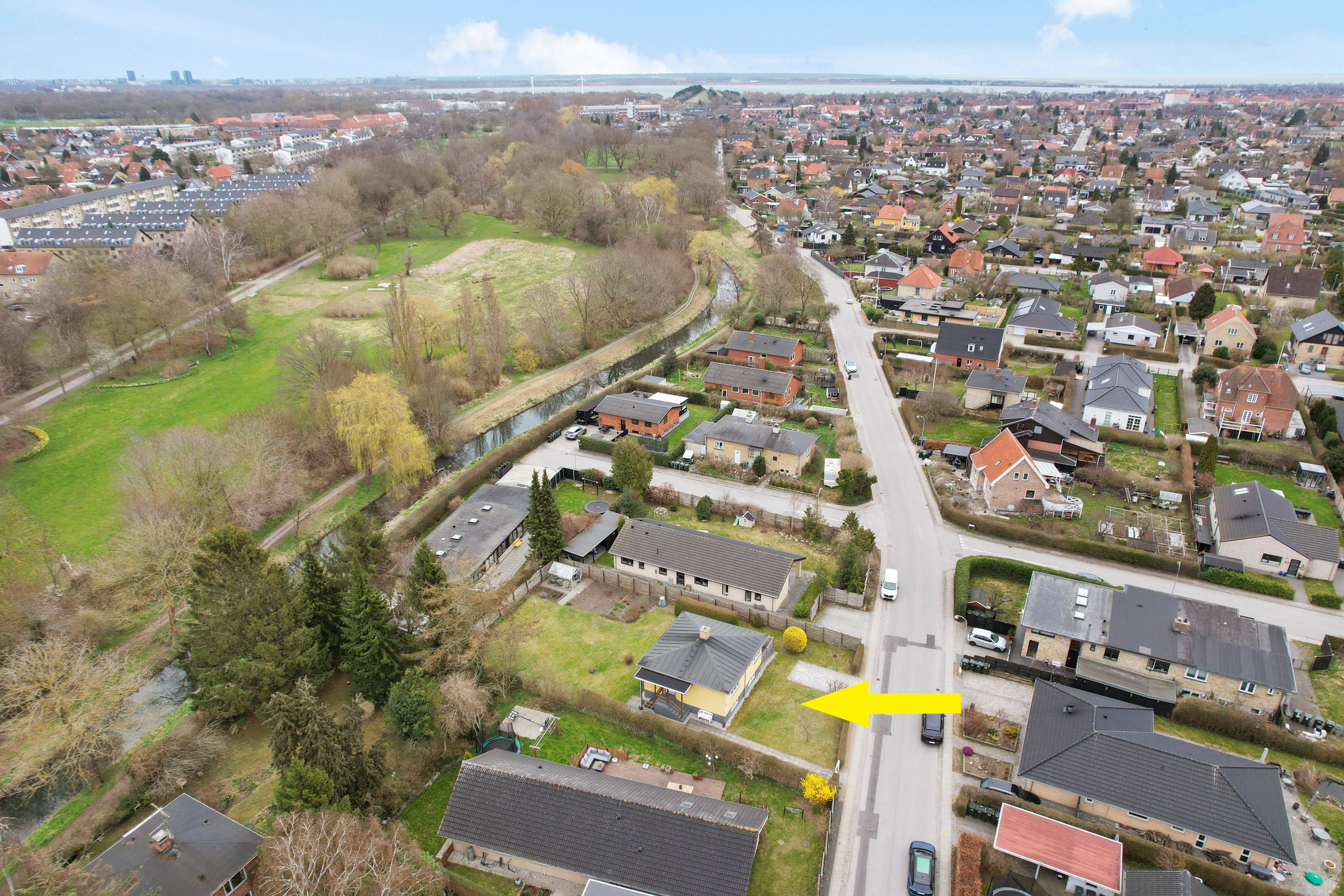 Fremhævet luftfoto billede i fuldskærmstilstand. Billede af Sydkærsvej 66, 2650 Hvidovre