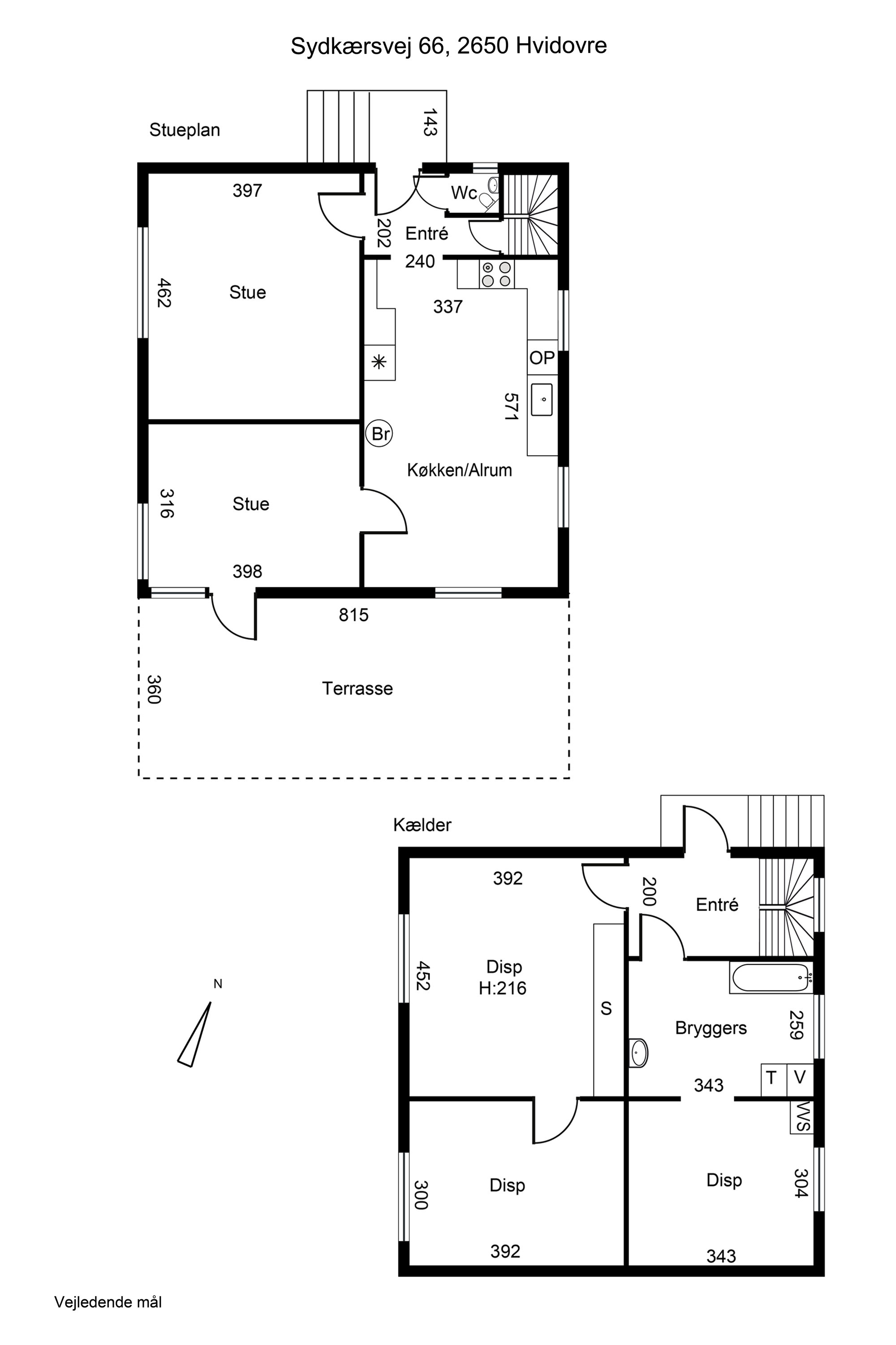 Plantegninger billede af Sydkærsvej 66, 2650 Hvidovre