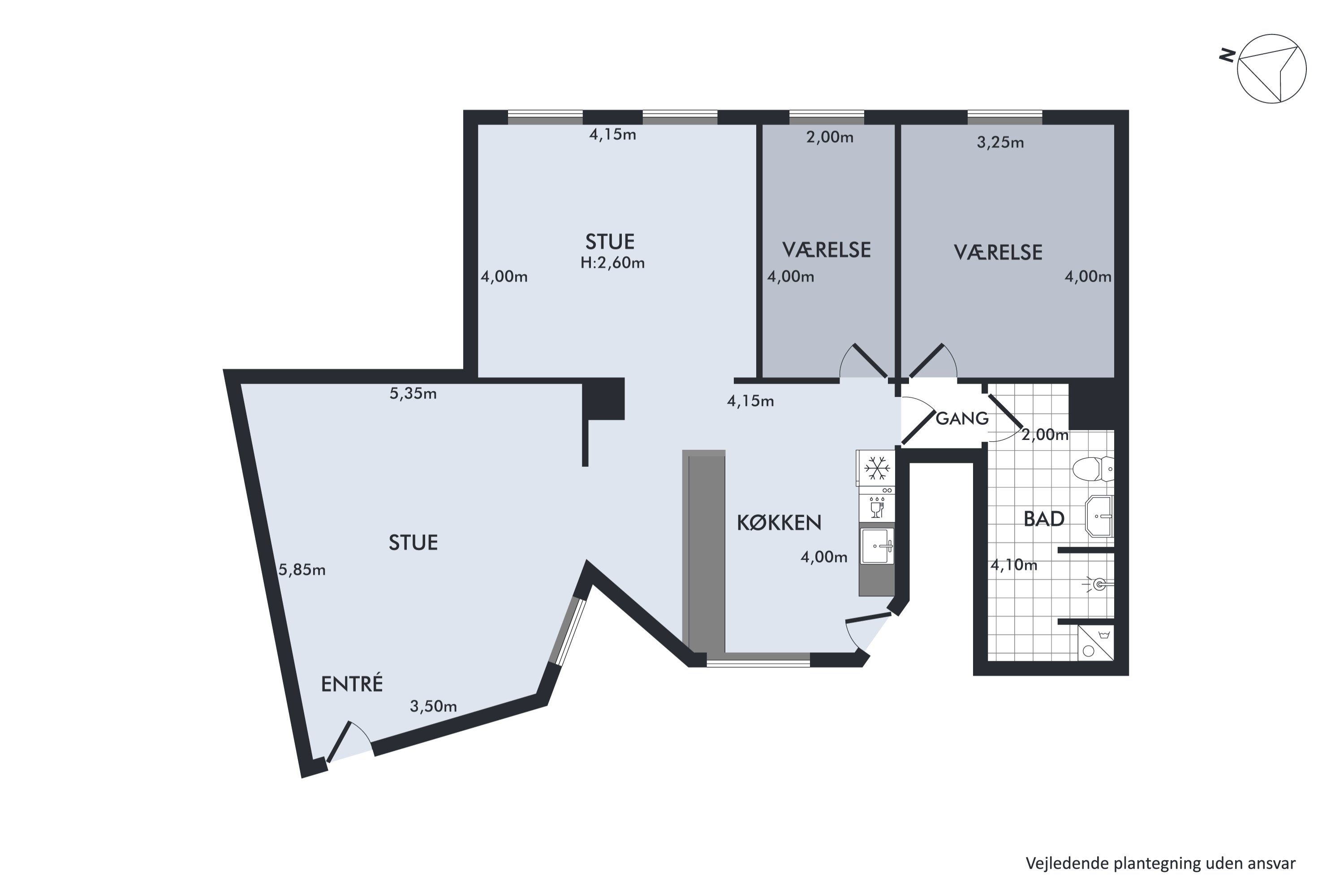 Plantegninger billede af Skindergade 27, 3. th., 1159 København K