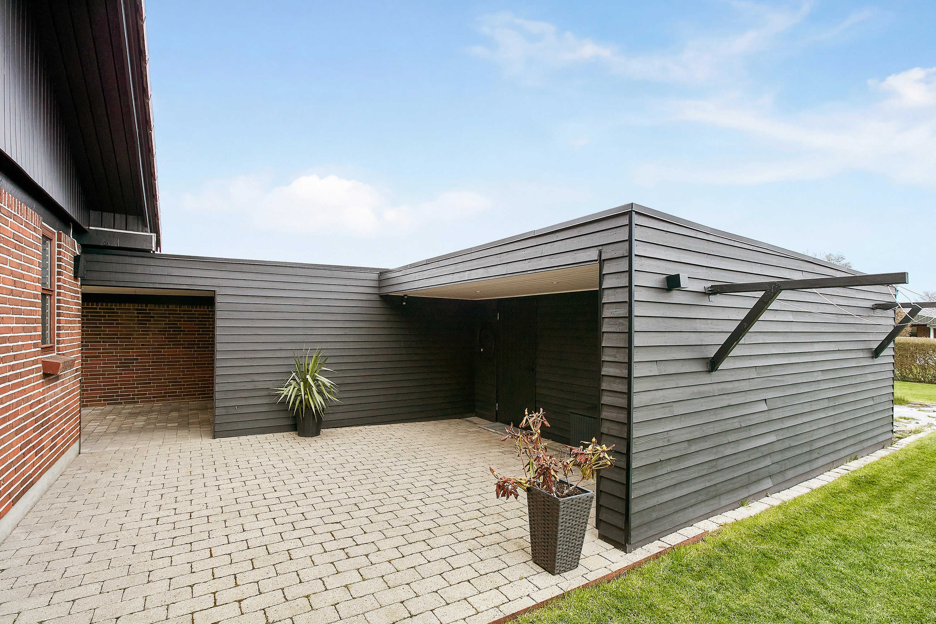 Fremhævet terrasse billede i fuldskærmstilstand. Billede af Bytoften 9, Tyrsted, 8700 Horsens