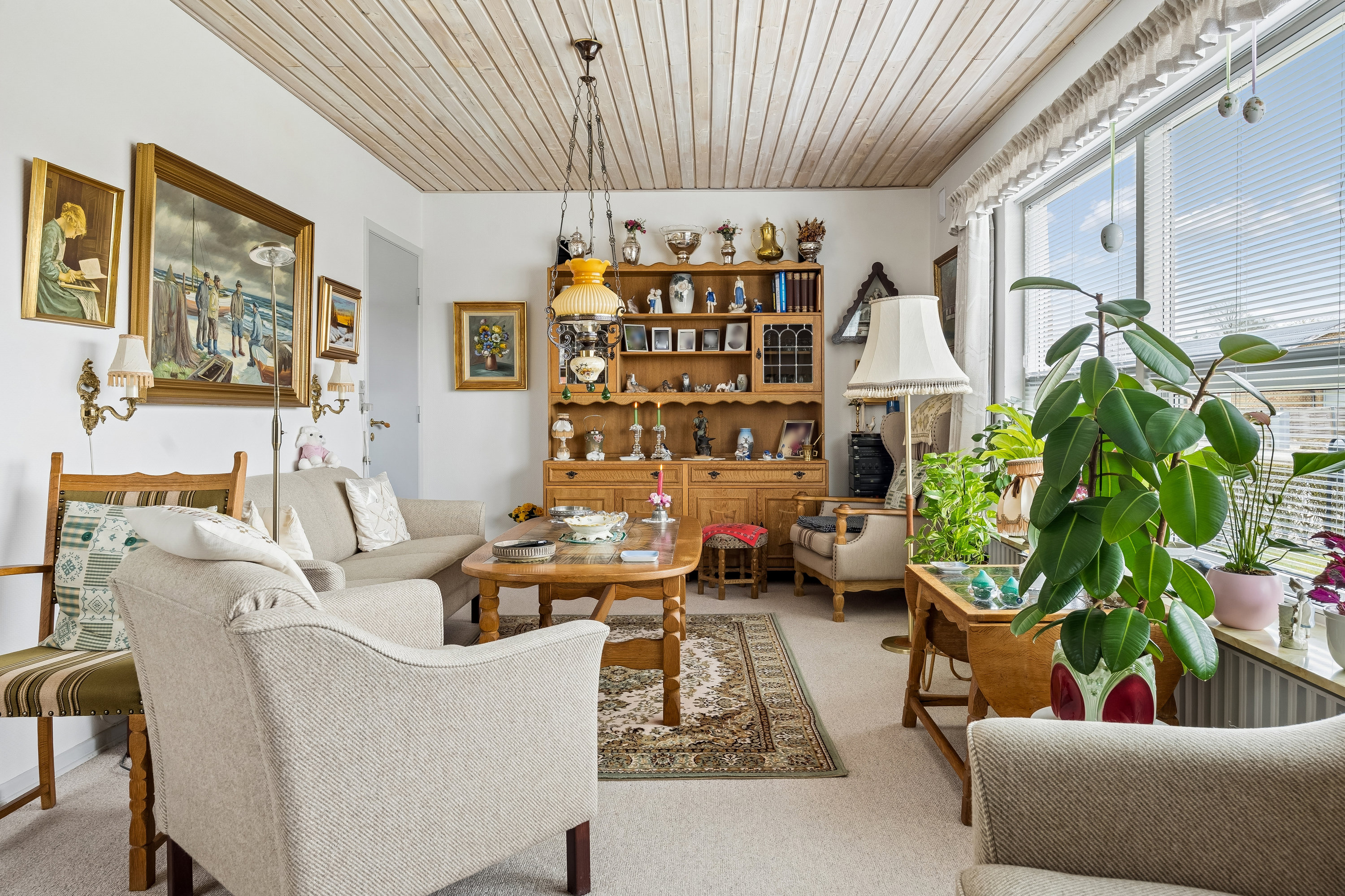 Fremhævet stue billede i fuldskærmstilstand. Billede af Toftevænget 16, 8723 Løsning