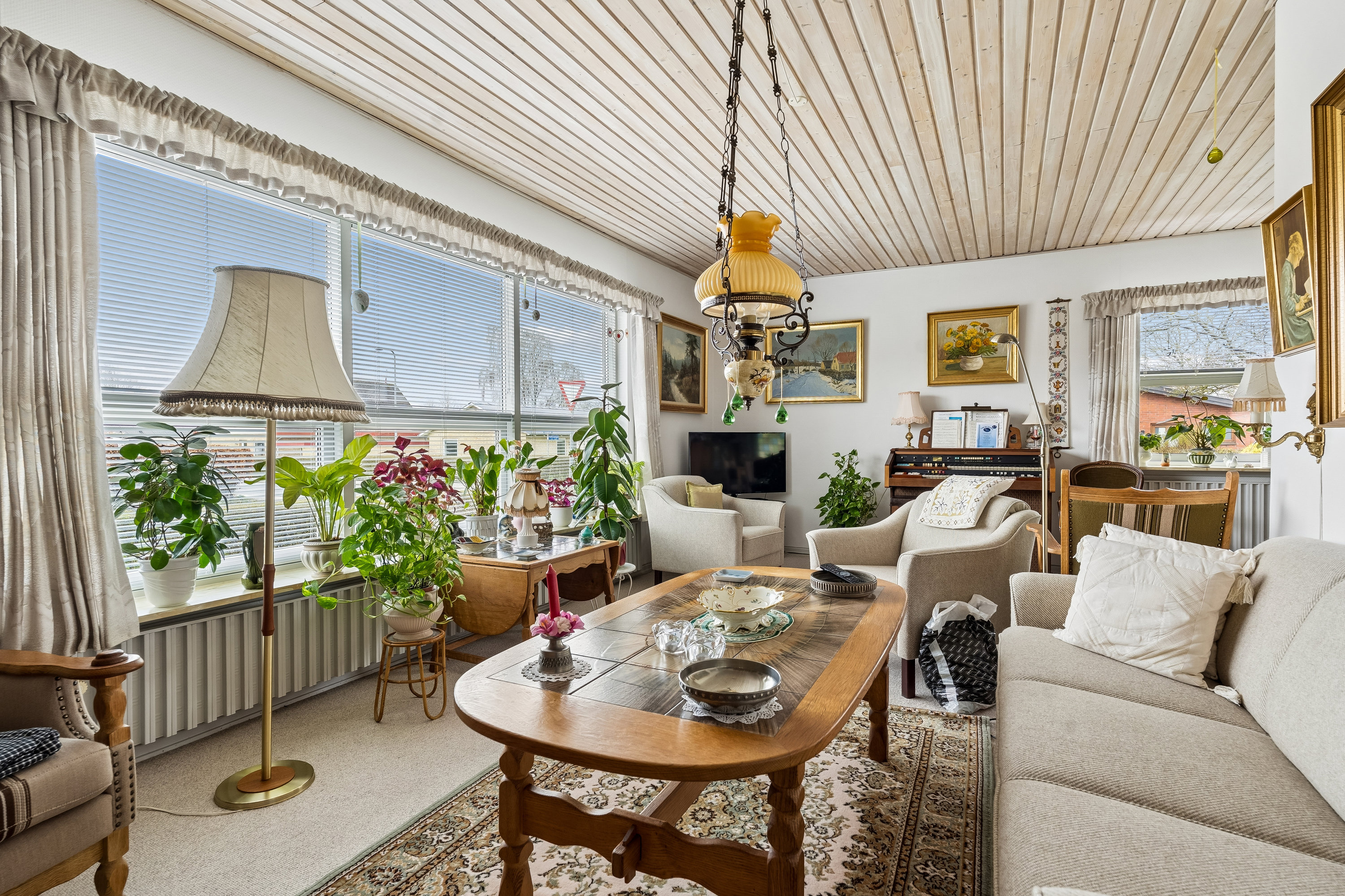 Fremhævet stue billede i fuldskærmstilstand. Billede af Toftevænget 16, 8723 Løsning