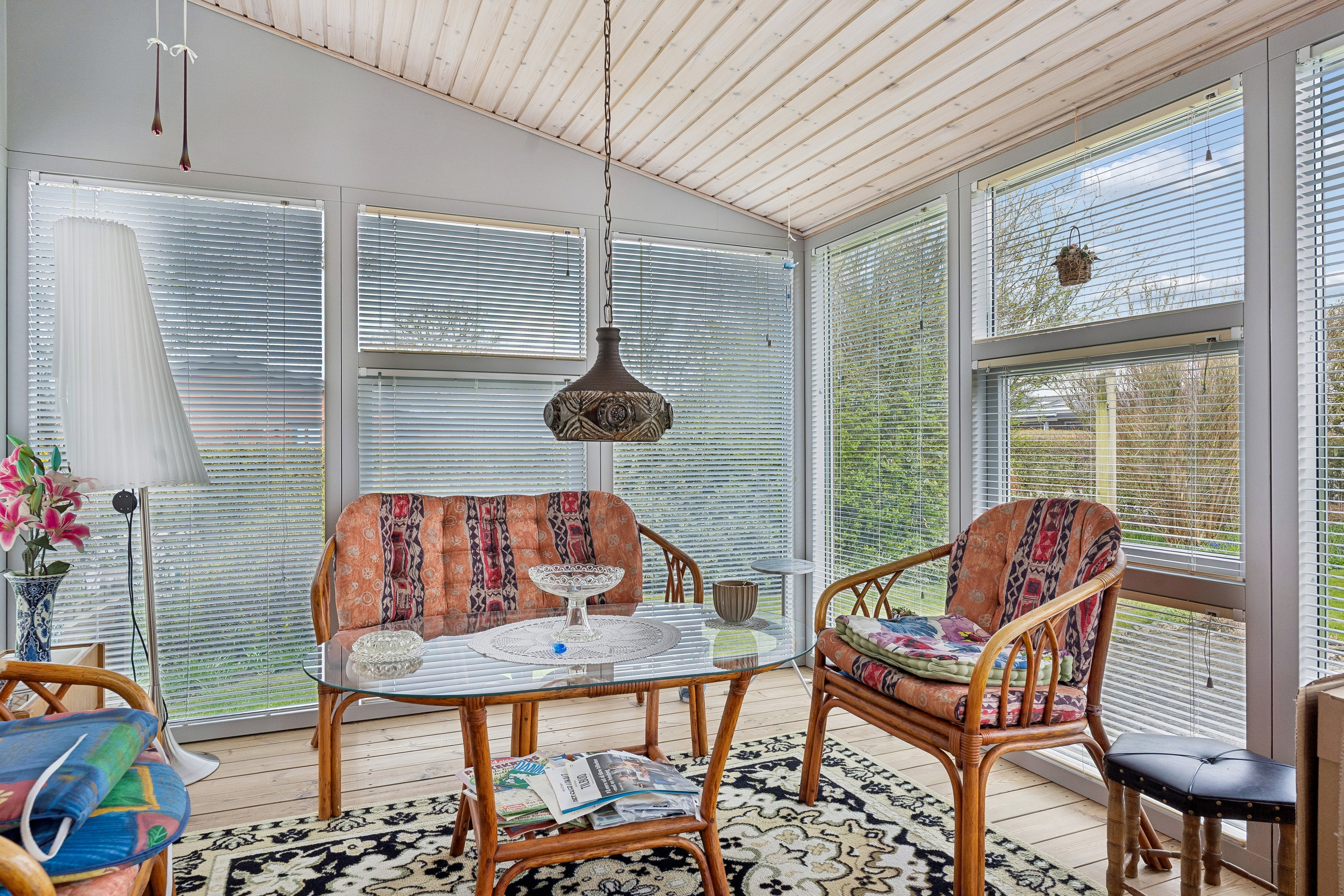 Fremhævet udestue billede i fuldskærmstilstand. Billede af Toftevænget 16, 8723 Løsning