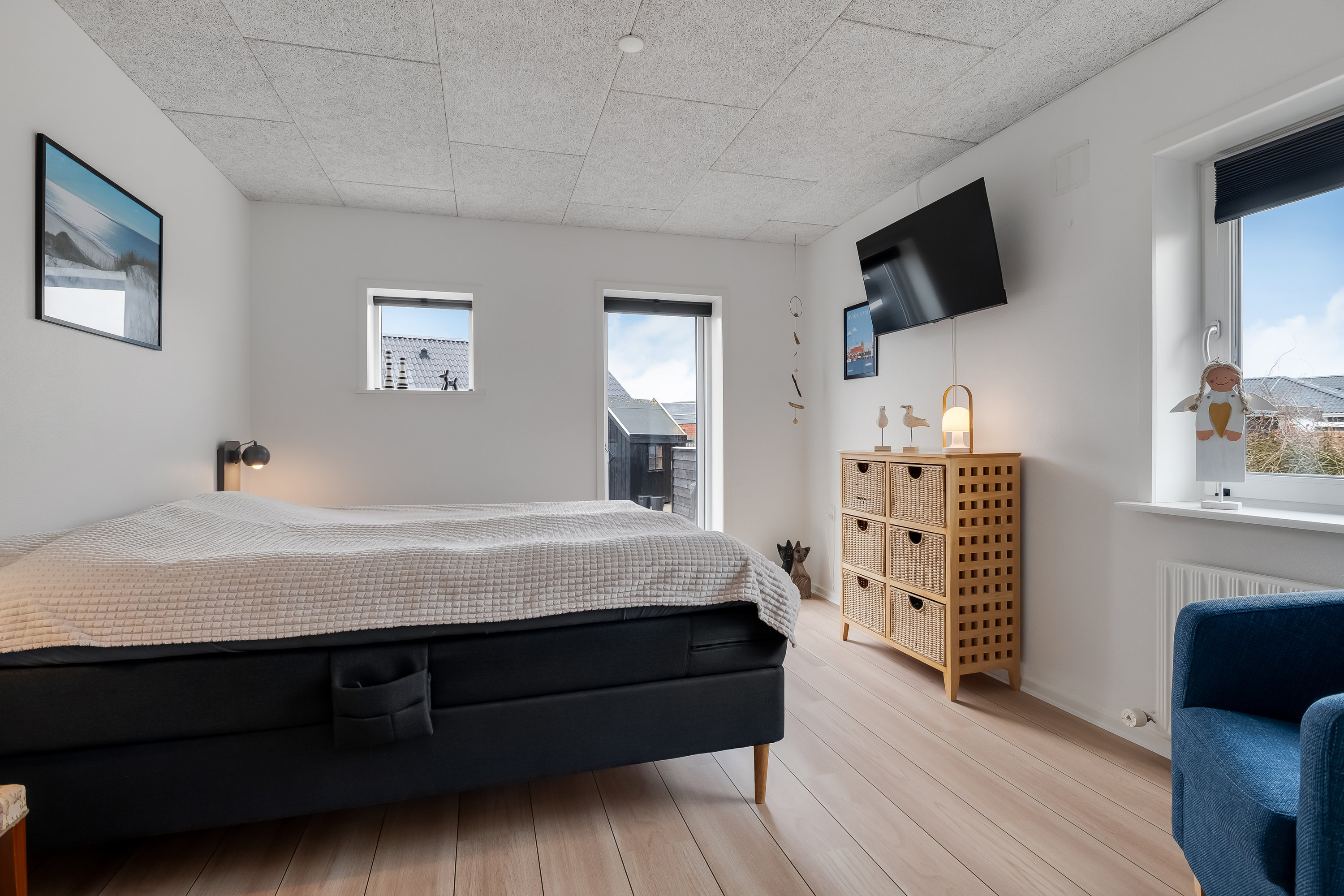 Fremhævet soveværelse billede i fuldskærmstilstand. Billede af Vestergade 11, 6960 Hvide Sande