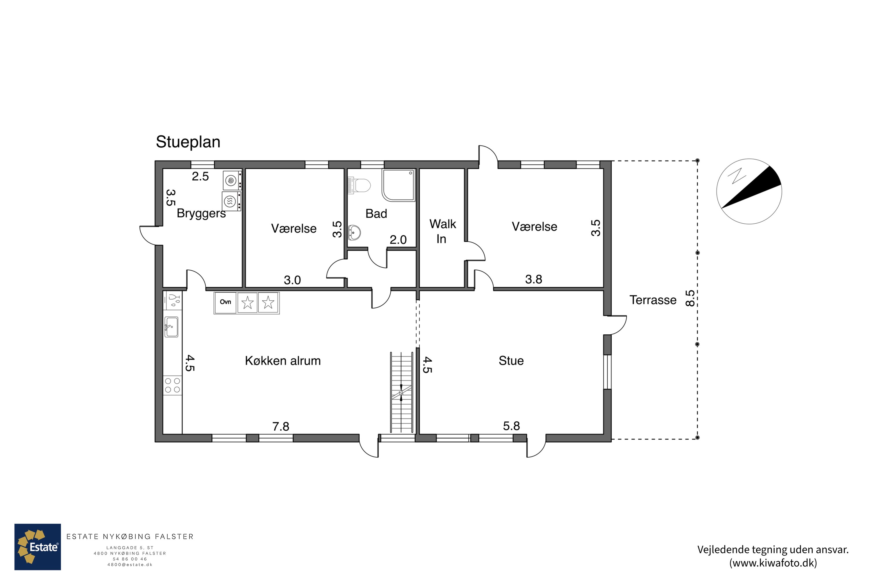 Plantegninger billede af Wibolttsvej 3, 4863 Eskilstrup
