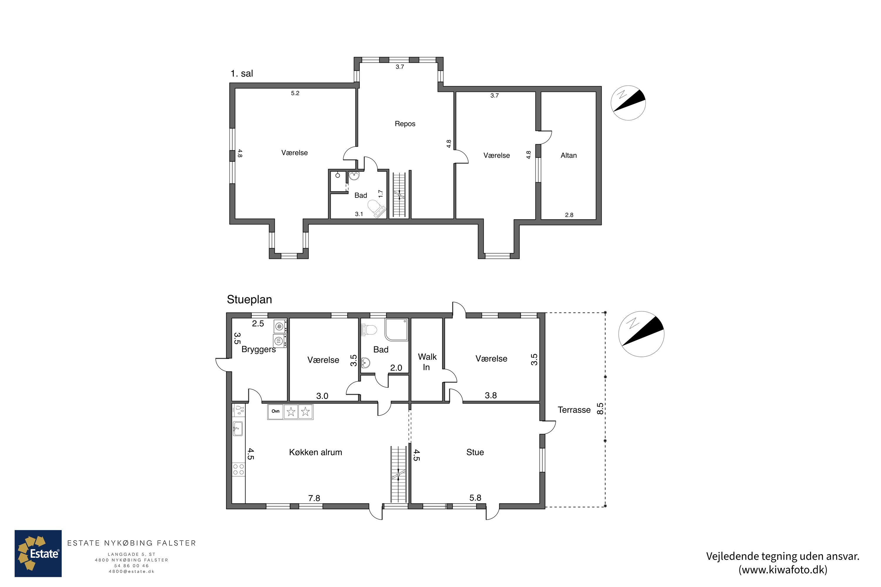 Plantegninger billede af Wibolttsvej 3, 4863 Eskilstrup