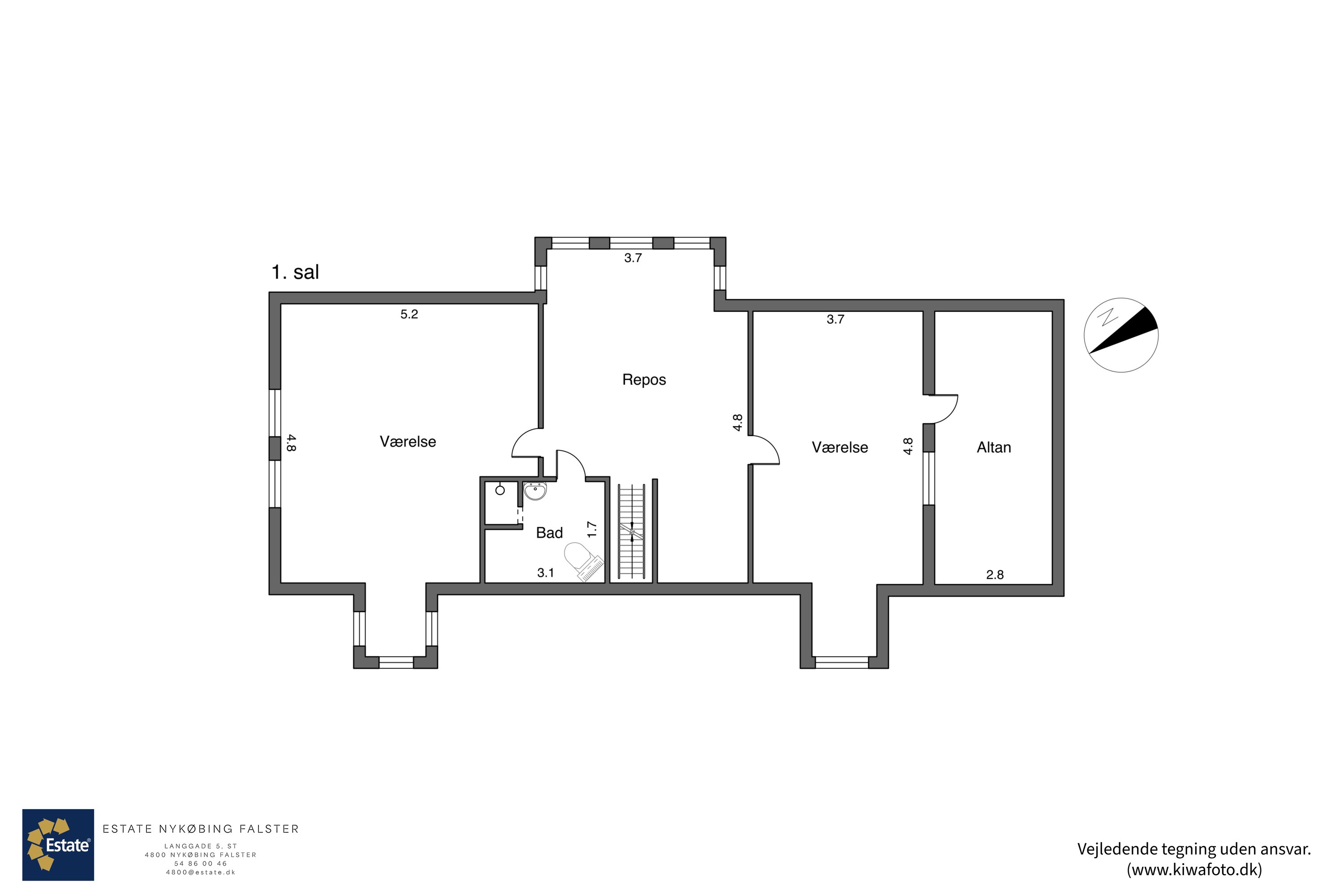 Plantegninger billede af Wibolttsvej 3, 4863 Eskilstrup