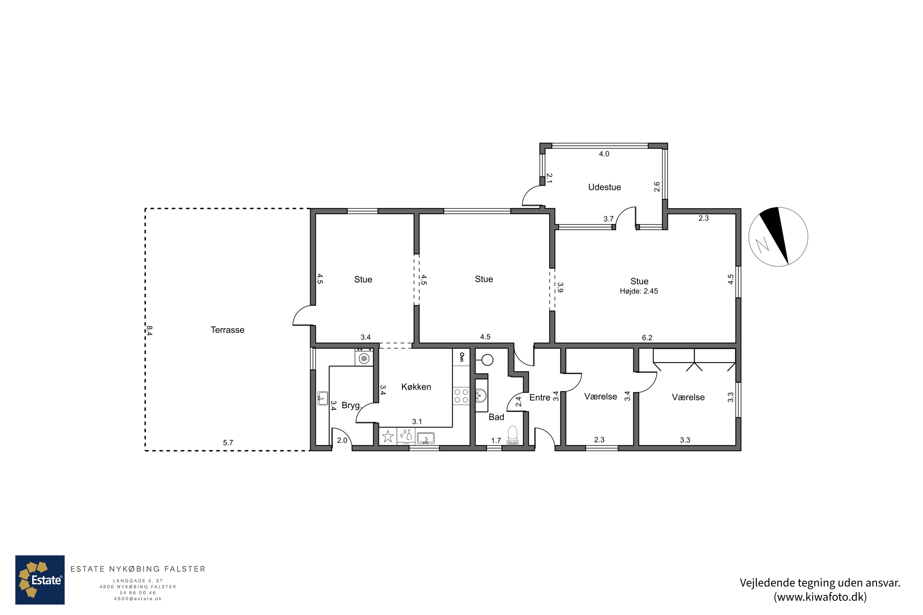 Plantegninger billede af Skovvej 37, 4840 Nørre Alslev