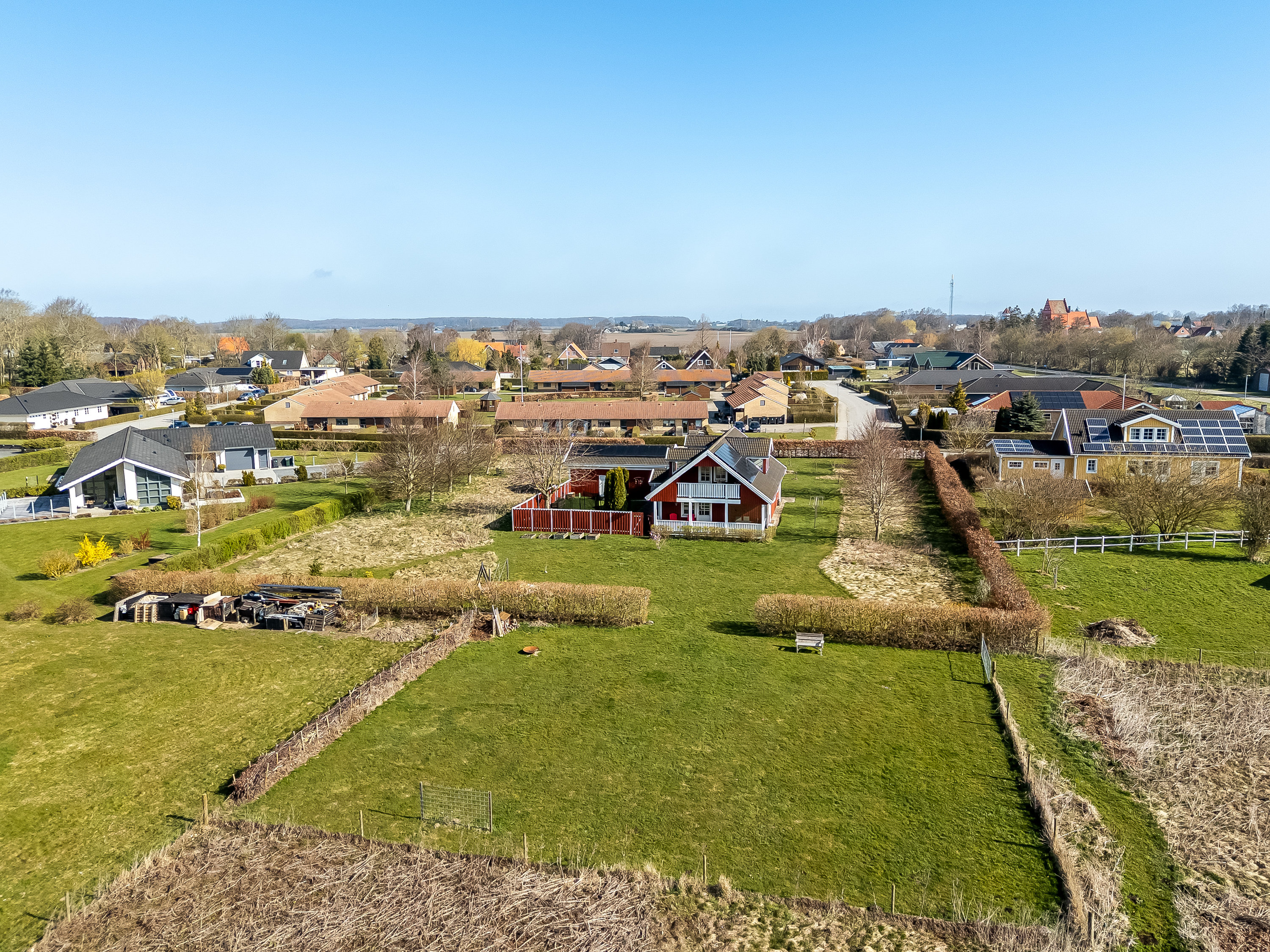 Fremhævet luftfoto billede i fuldskærmstilstand. Billede af Wibolttsvej 3, 4863 Eskilstrup