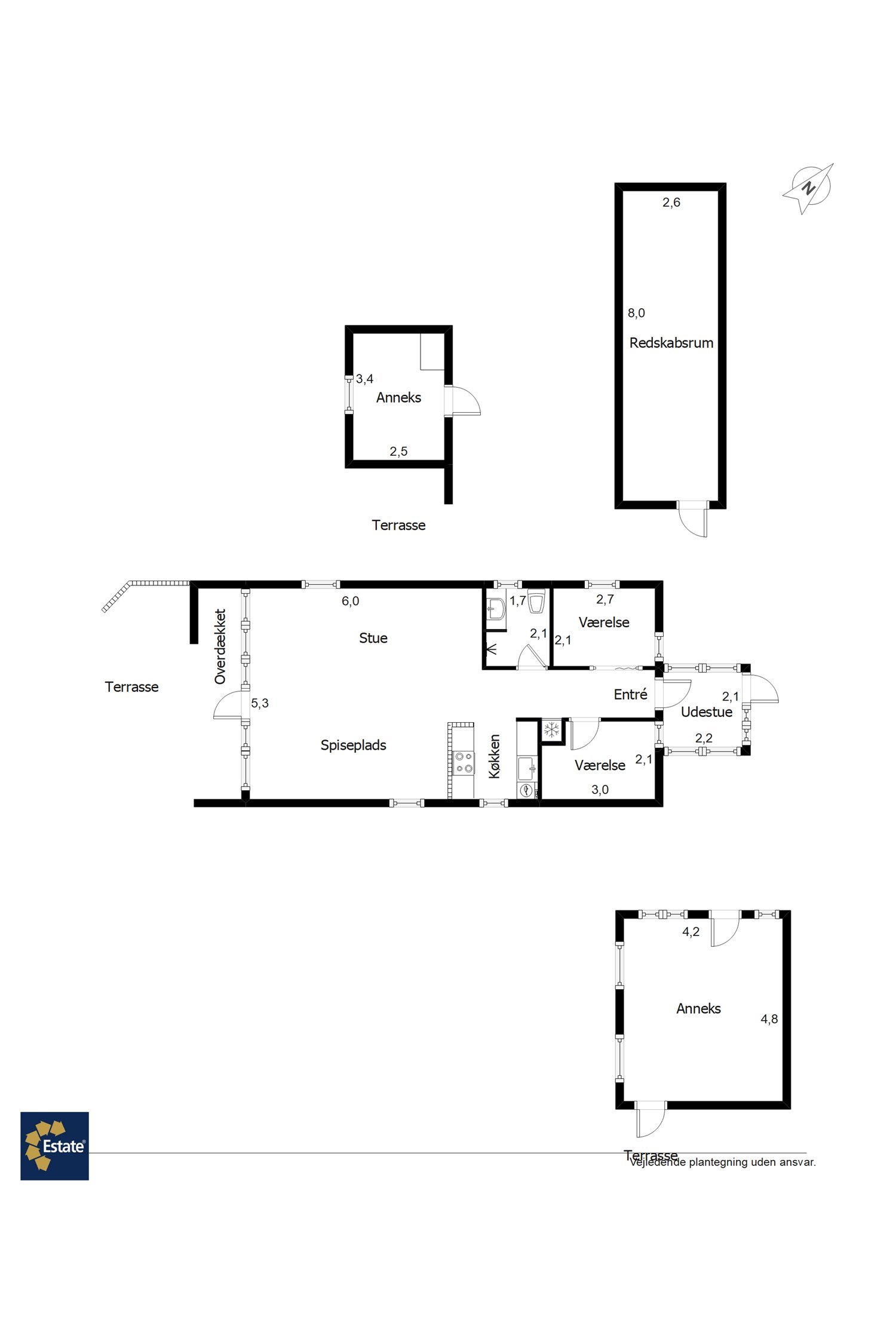 Plantegninger billede af Birkelunden 1, Jegum, 6840 Oksbøl