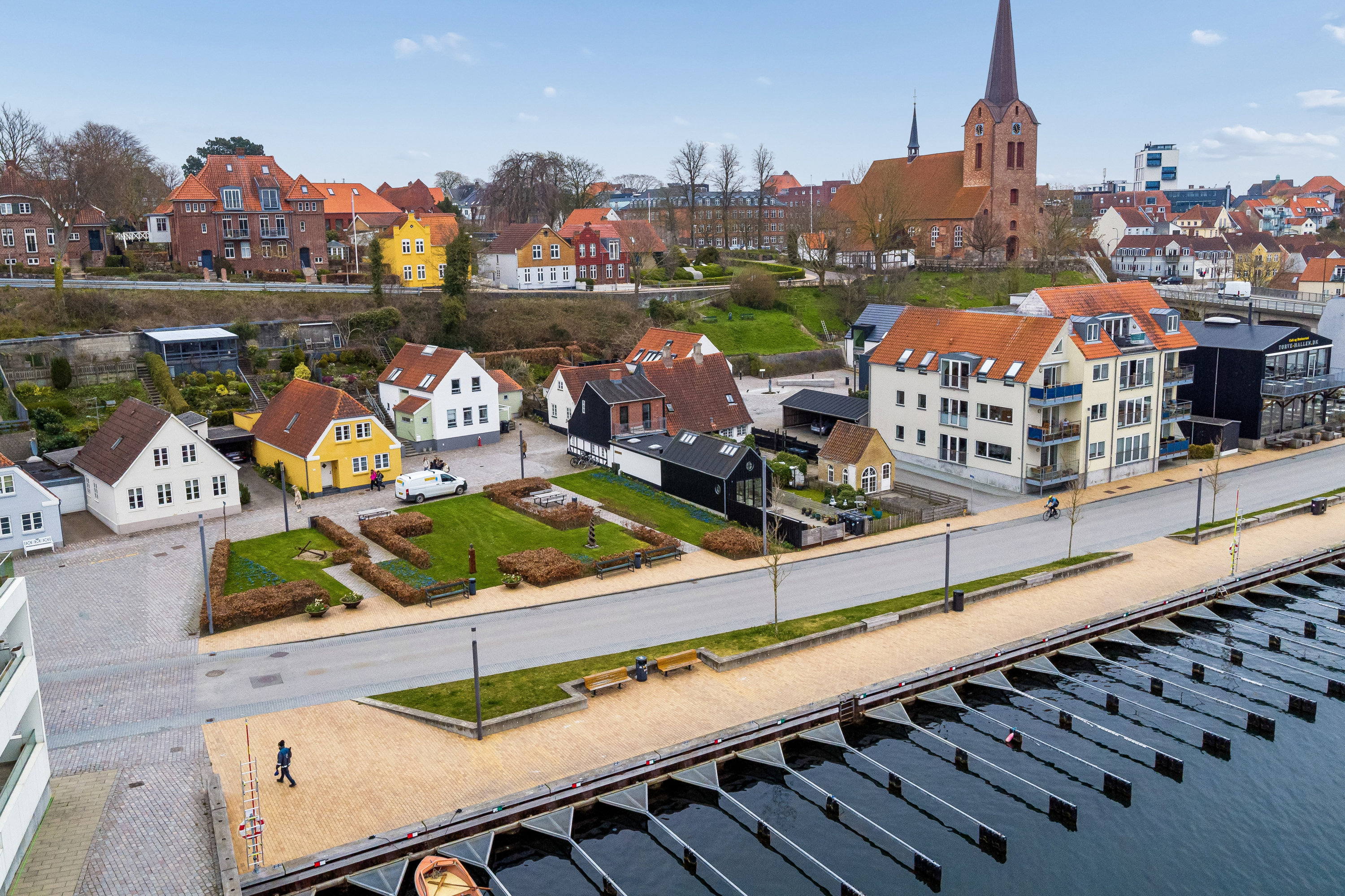 Fremhævet luftfoto billede i fuldskærmstilstand. Billede af Havbogade 47, 6400 Sønderborg