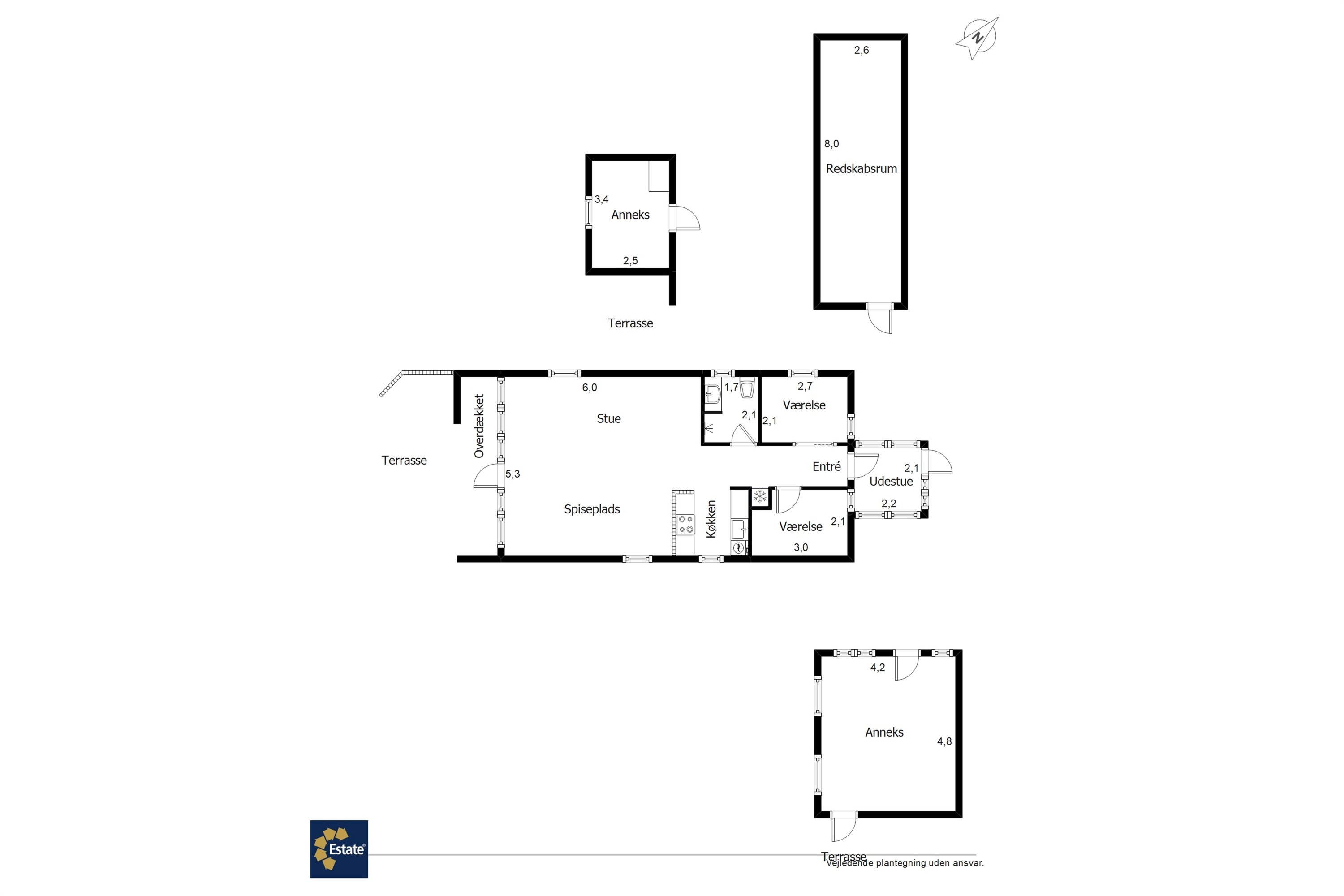 Plantegninger billede af Birkelunden 1, Jegum, 6840 Oksbøl