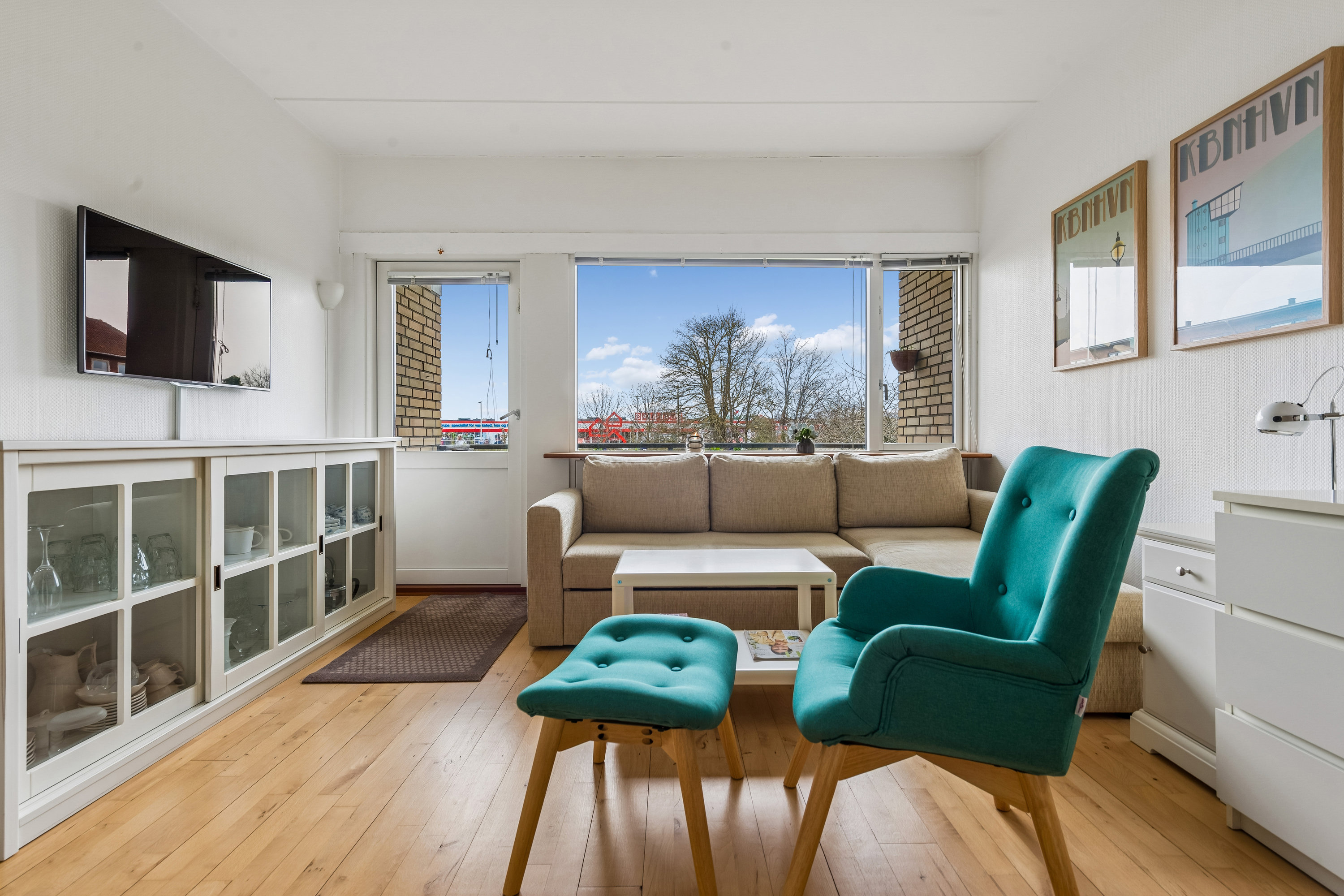 Fremhævet stue billede i fuldskærmstilstand. Billede af Vestergårdsvej 23, 1. 60., 2600 Glostrup