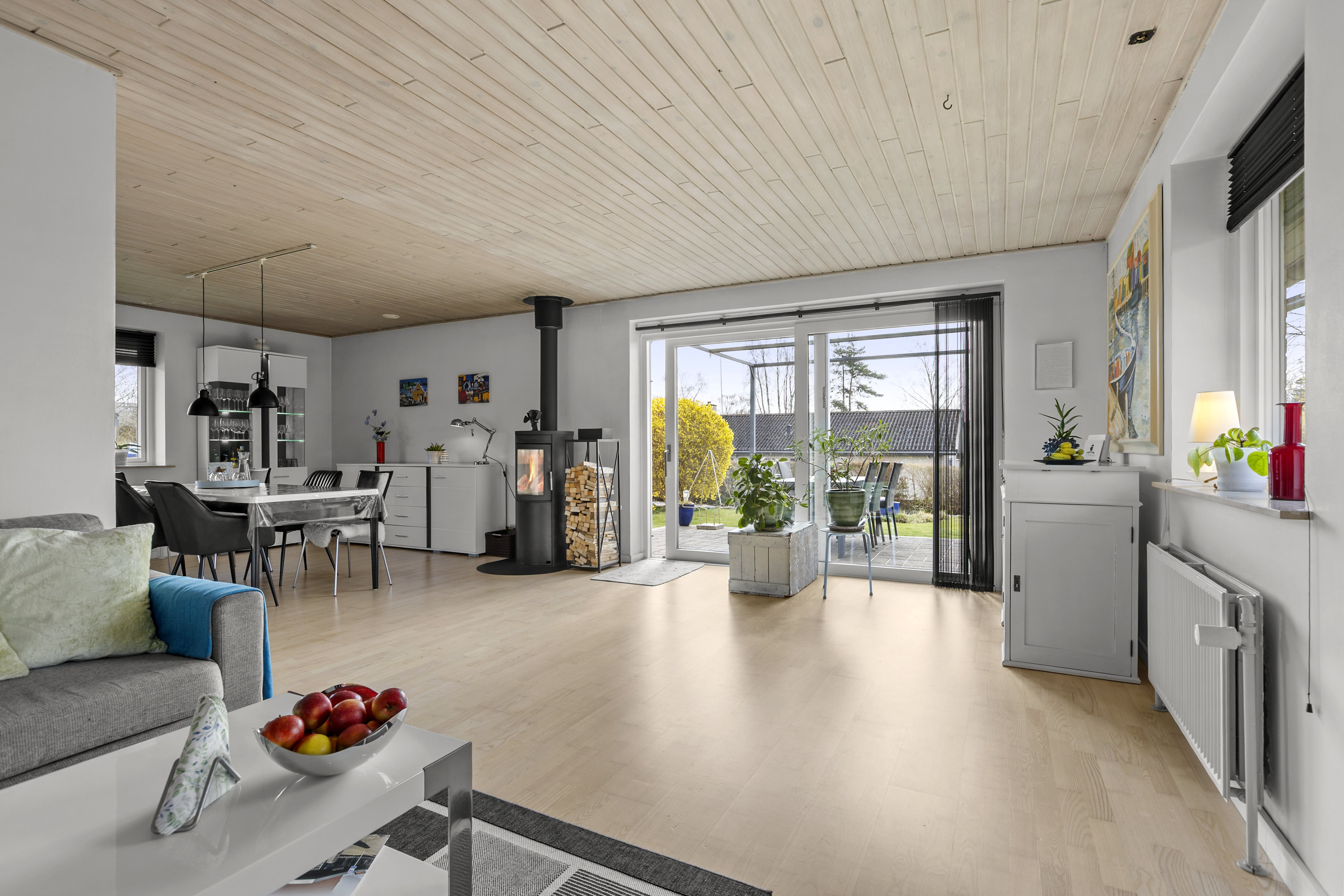 Fremhævet stue billede i fuldskærmstilstand. Billede af Nøddevej 8, 4171 Glumsø