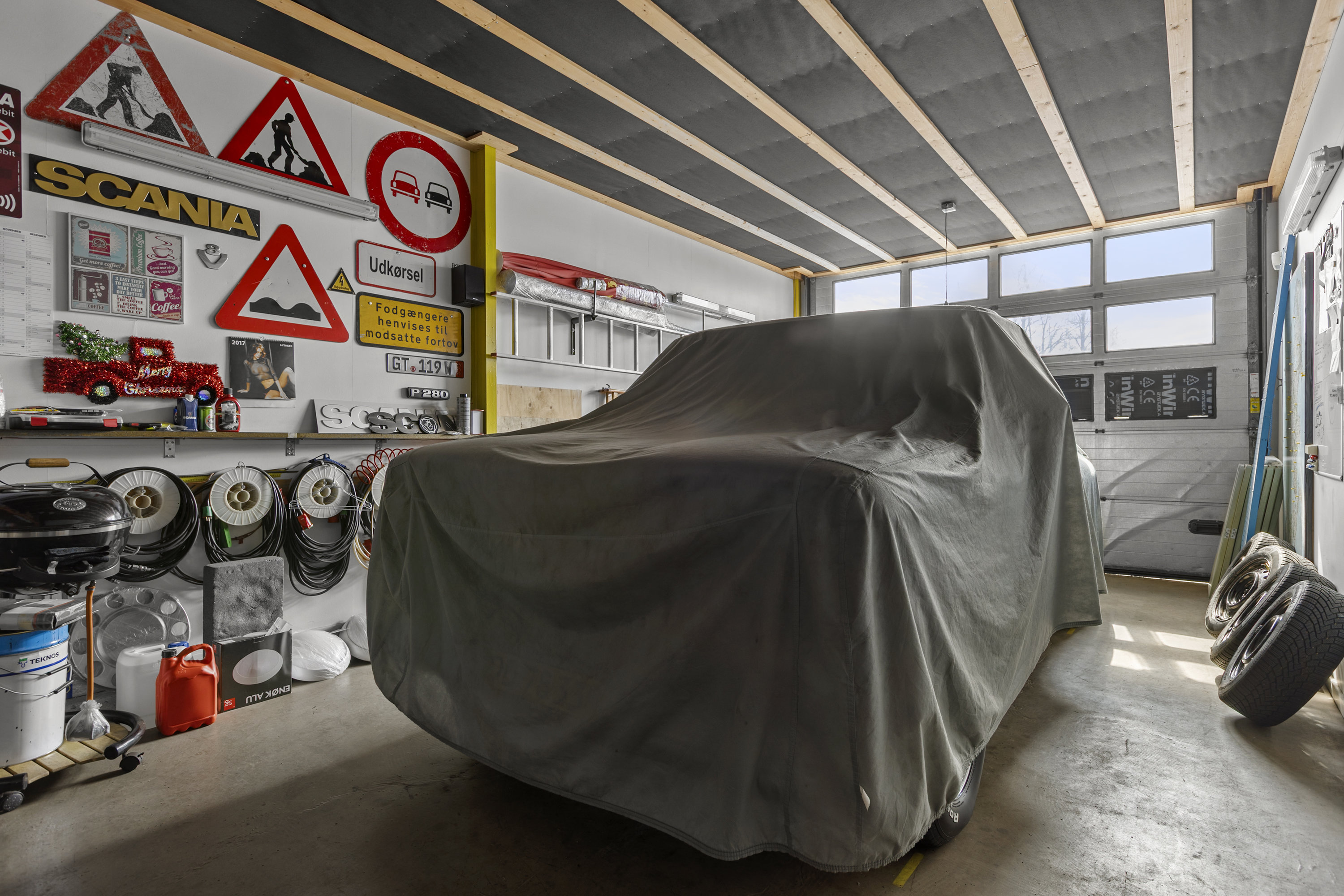 Fremhævet garage billede i fuldskærmstilstand. Billede af Nøddevej 8, 4171 Glumsø