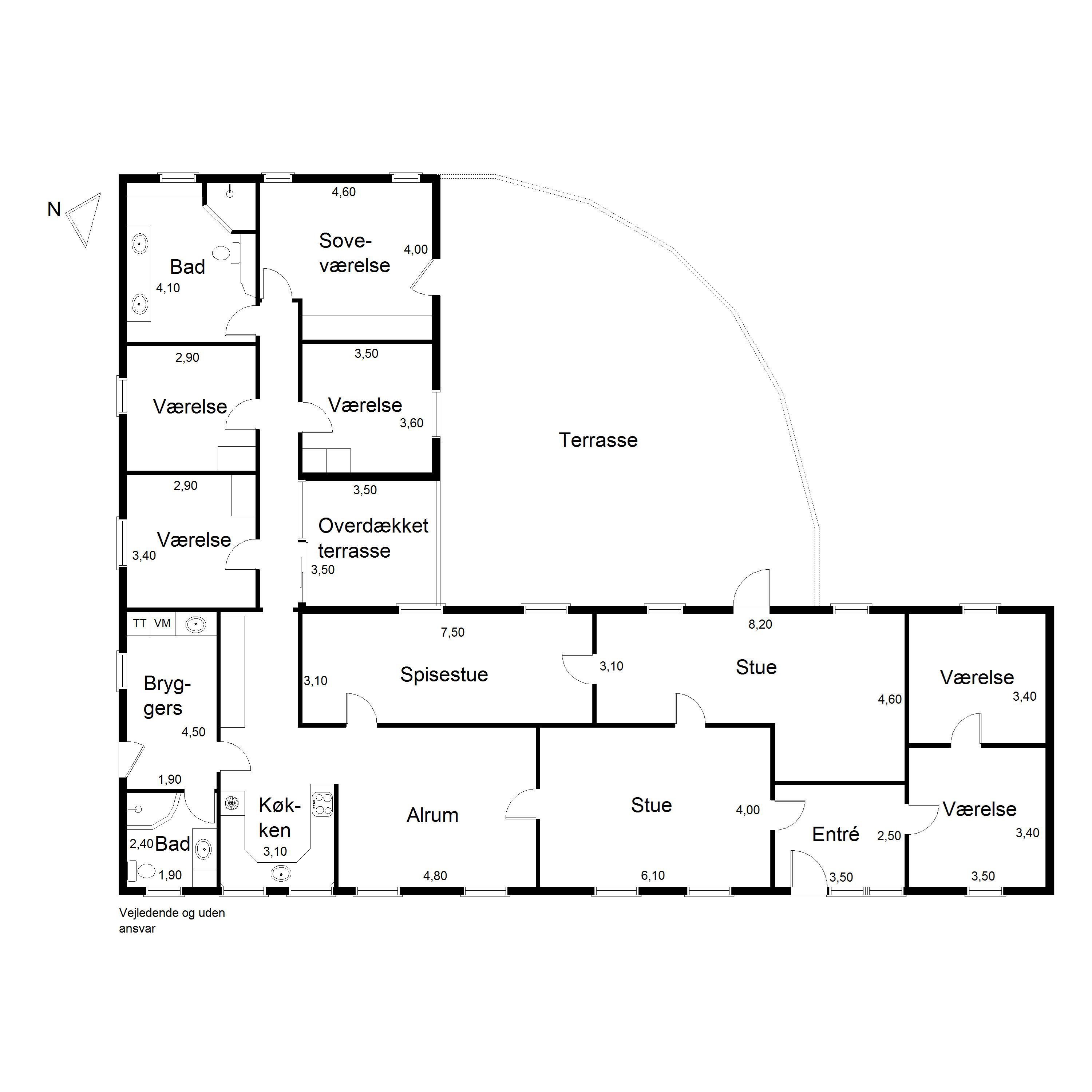 Plantegninger billede af Nøjsomhedsvej 16, Købelev, 4900 Nakskov
