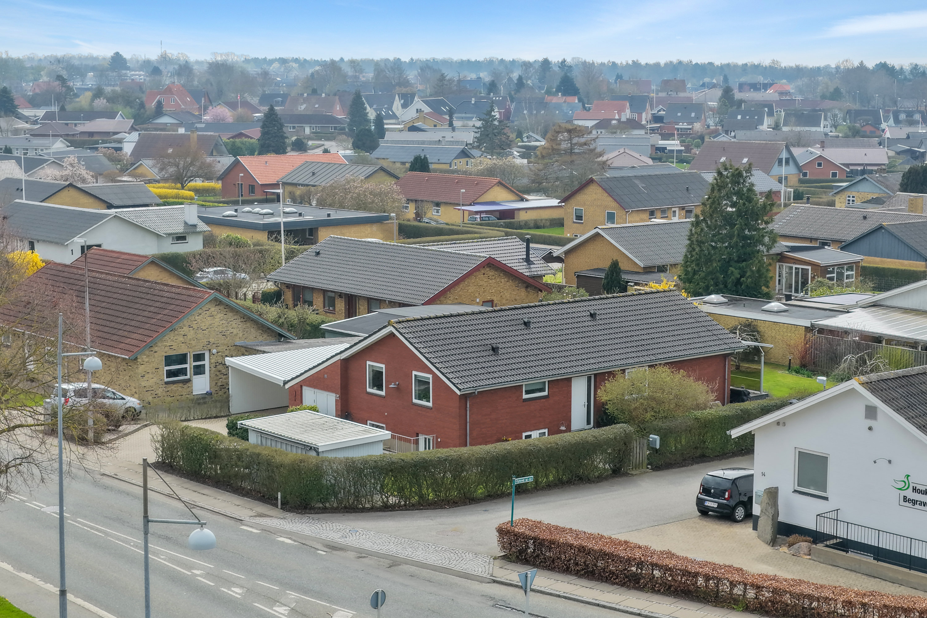 Villa: Luftfoto på Fynsvej 24, 5500 Middelfart