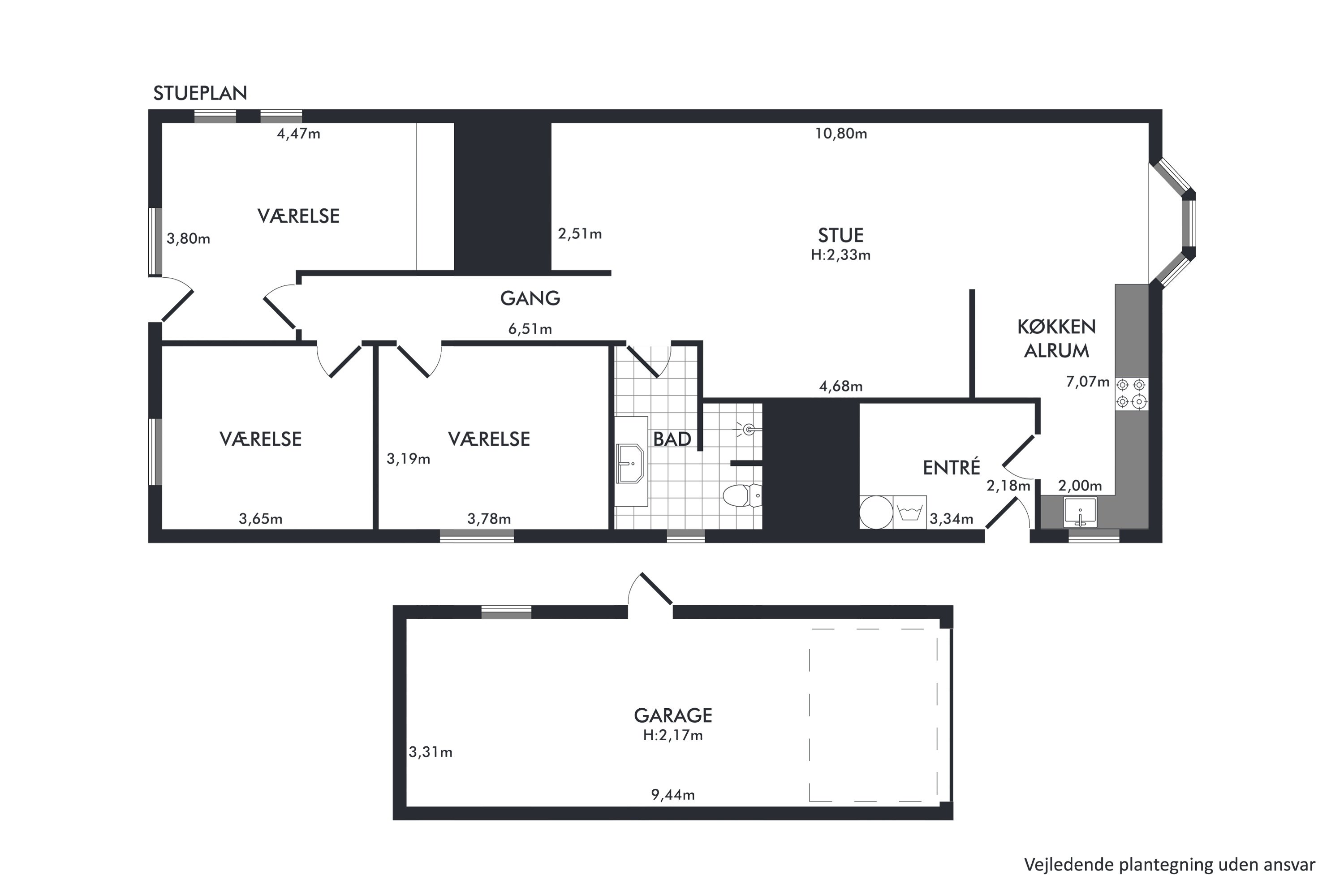 Plantegninger billede af Humlevænget 65, 7570 Vemb
