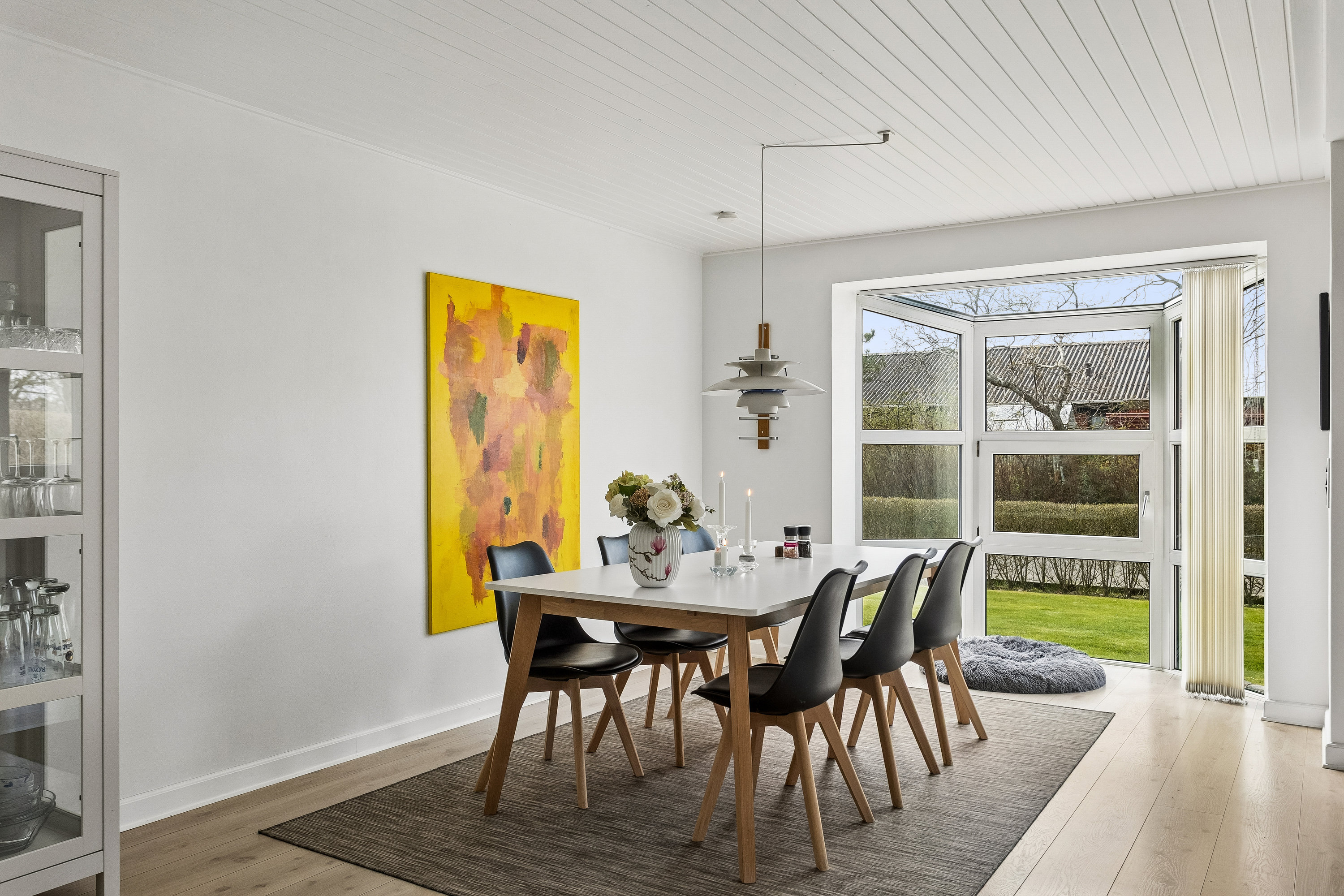 Fremhævet stue billede i fuldskærmstilstand. Billede af Humlevænget 65, 7570 Vemb