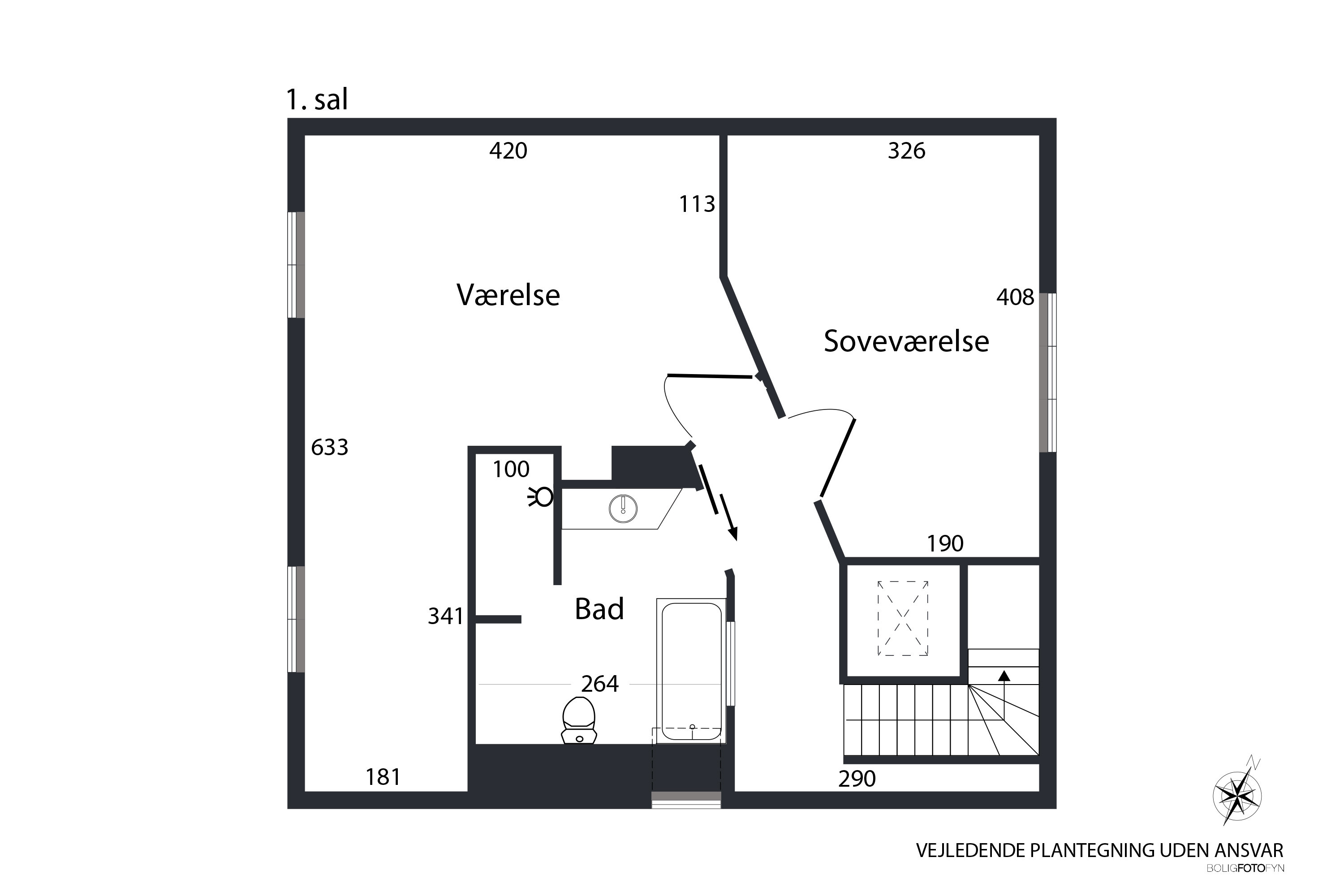 Plantegninger billede af Nørregade 89, 5620 Glamsbjerg