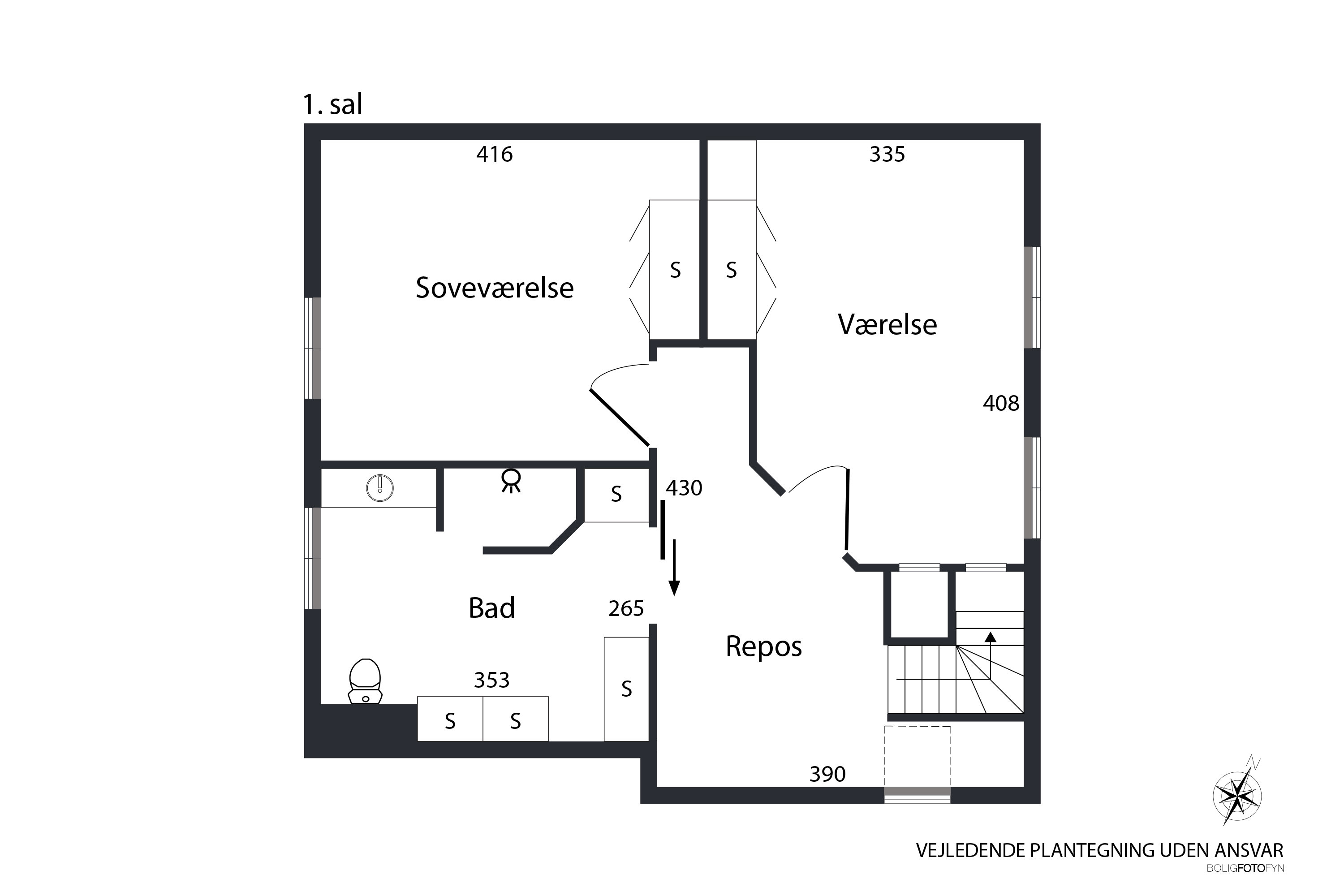 Plantegninger billede af Nørregade 89, 5620 Glamsbjerg