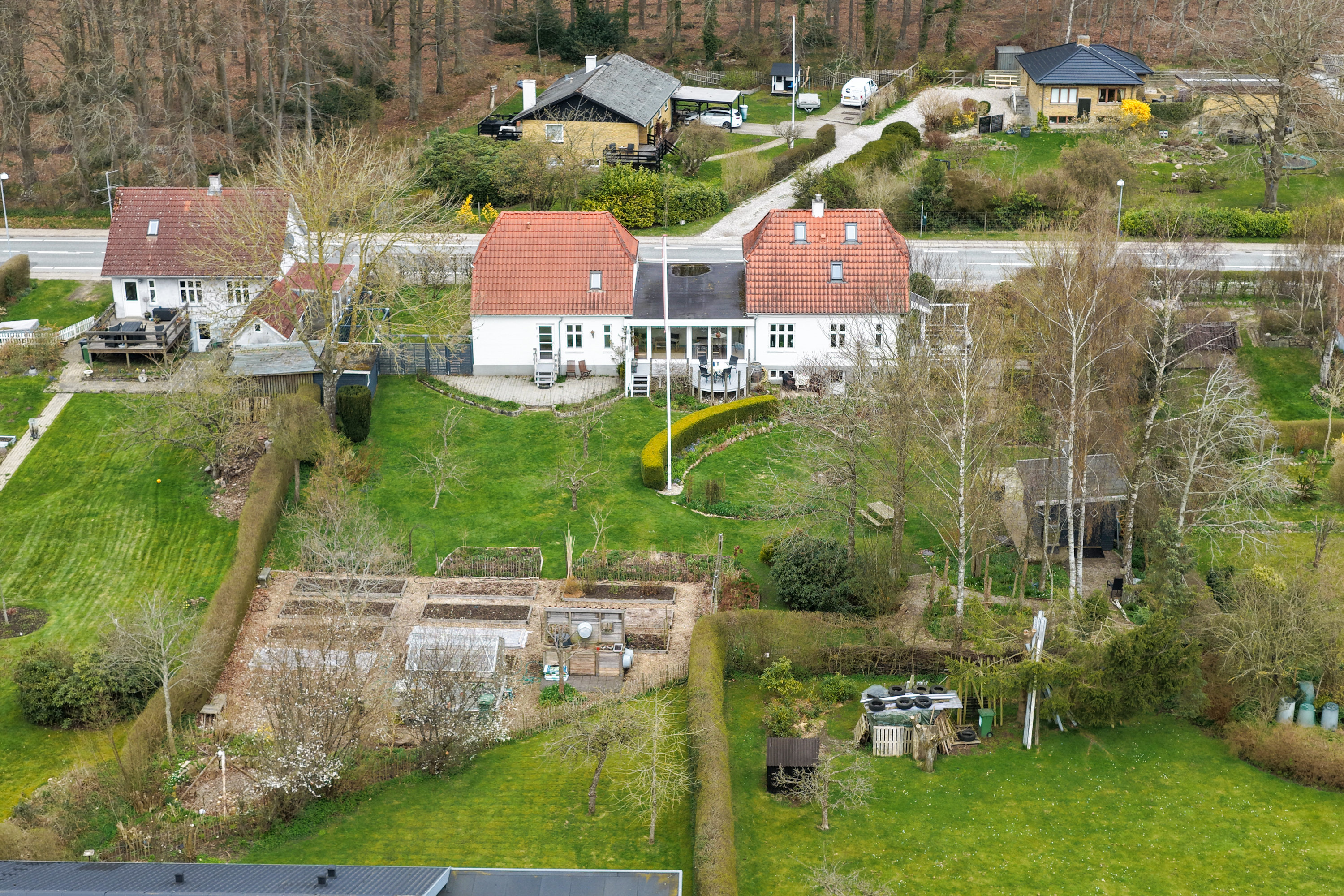 Fremhævet luftfoto billede i fuldskærmstilstand. Billede af Nørregade 89, 5620 Glamsbjerg