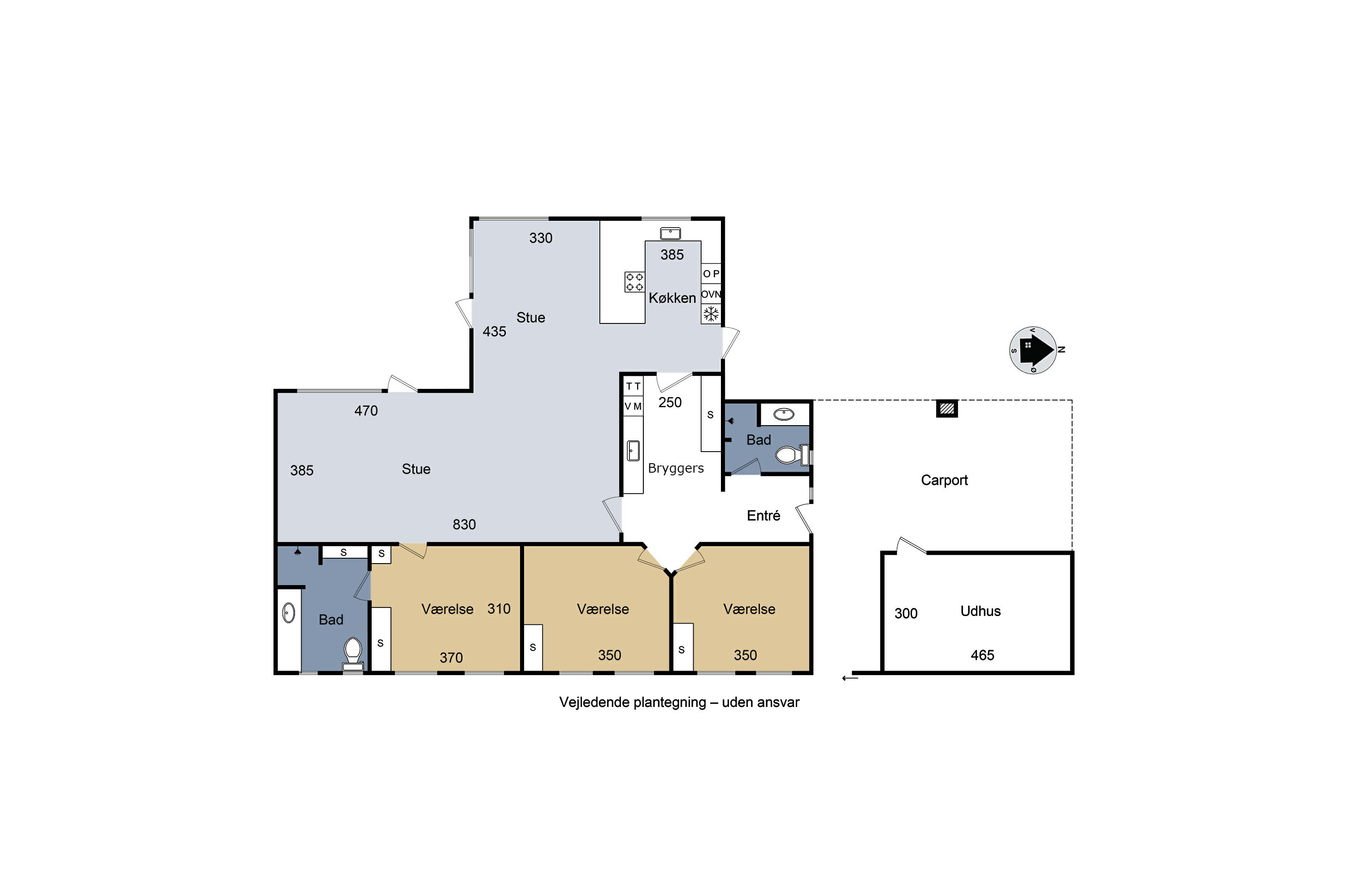Plantegninger billede af Skuldelevvej 25B, 4050 Skibby