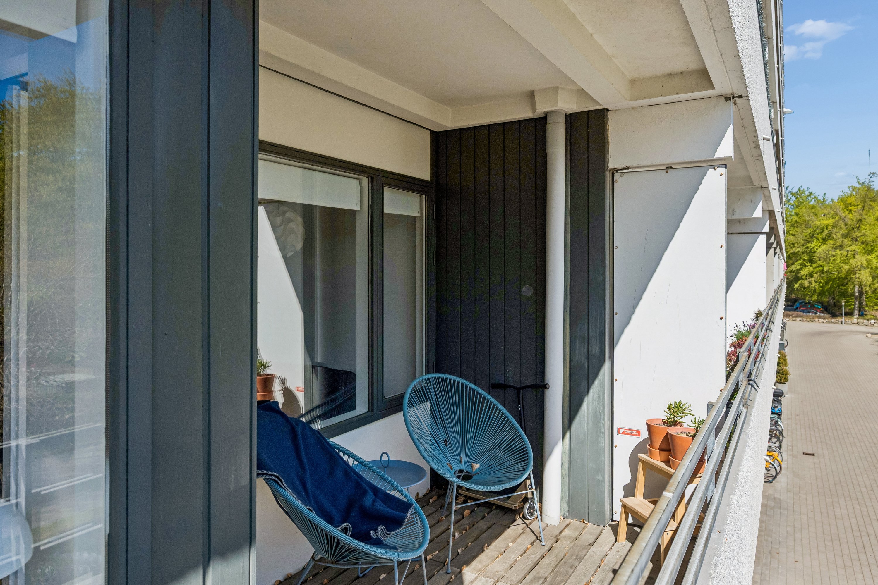Fremhævet terrasse billede i fuldskærmstilstand. Billede af Vejlesøparken 1, 1. 106., 2840 Holte