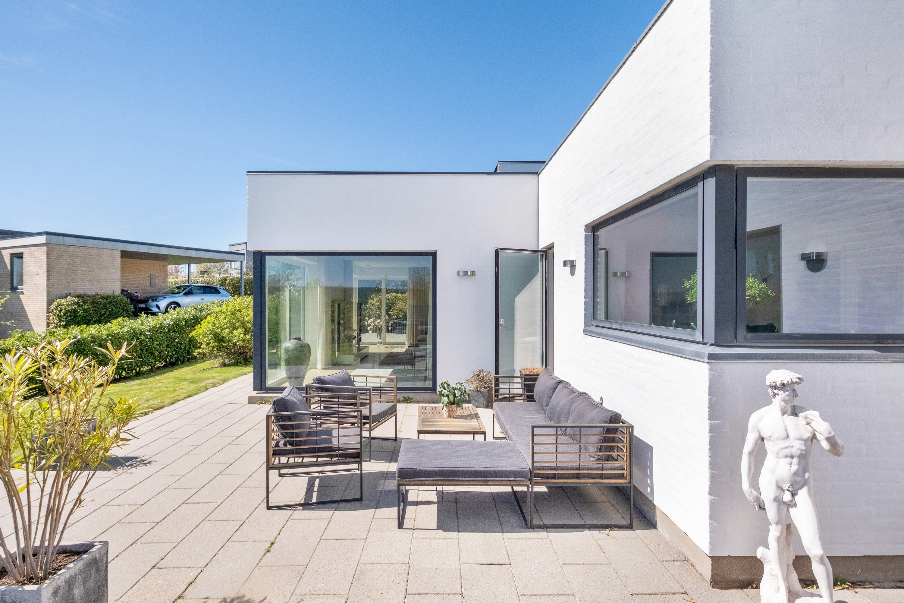 Fremhævet terrasse billede i fuldskærmstilstand. Billede af Hybenhaven 16, 8520 Lystrup