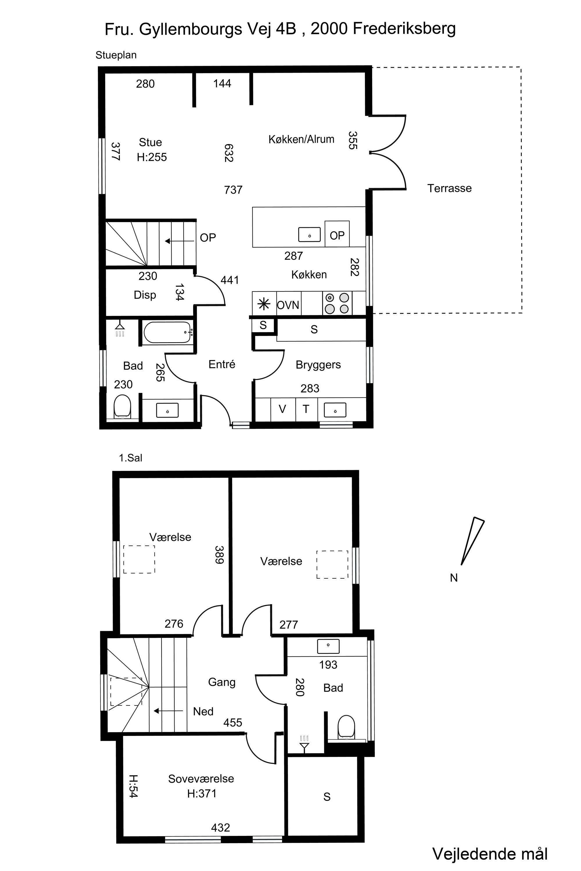 Plantegninger billede af Fru Gyllembourgs Vej 4B, 2000 Frederiksberg