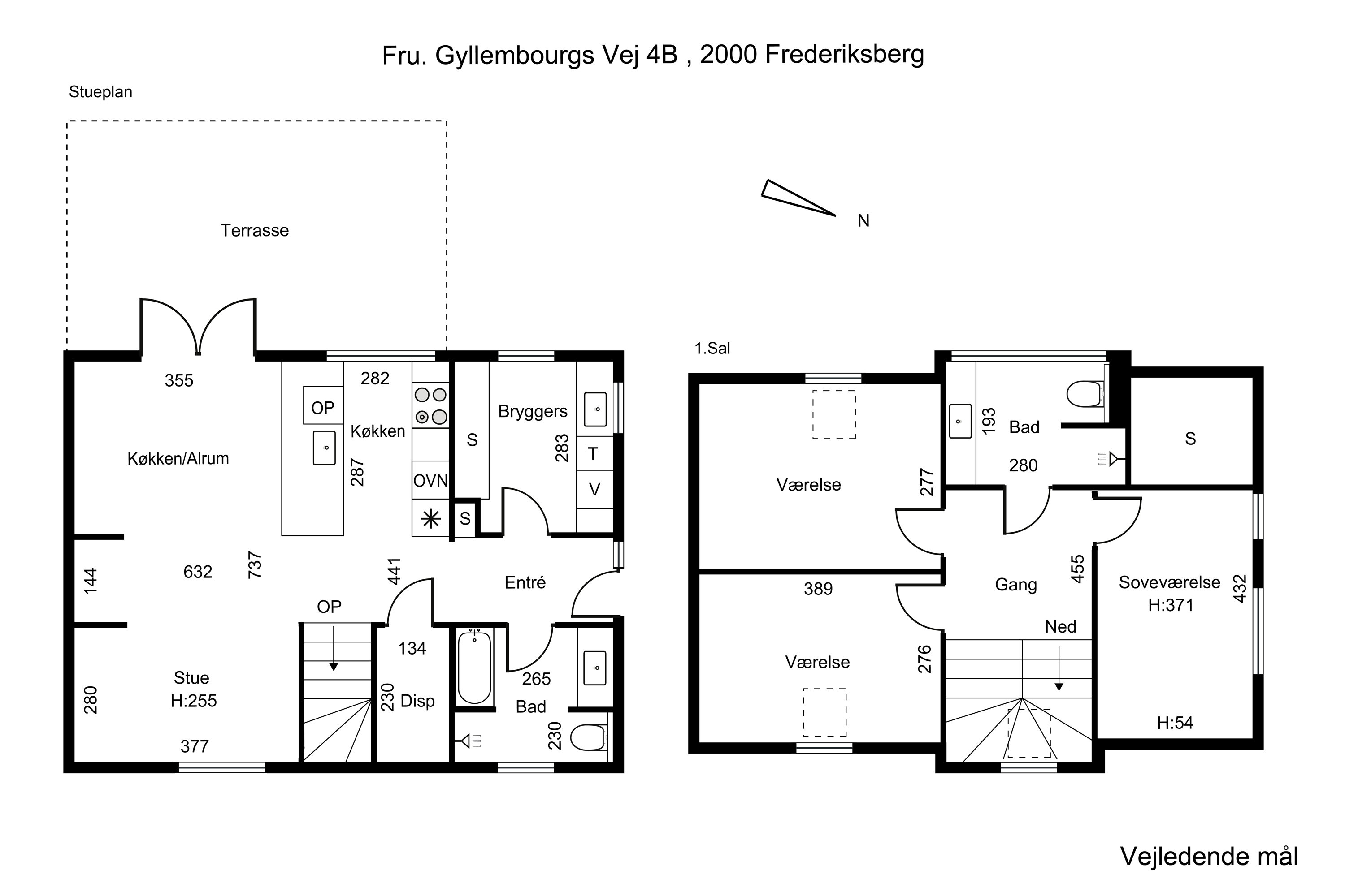 Plantegninger billede af Fru Gyllembourgs Vej 4B, 2000 Frederiksberg