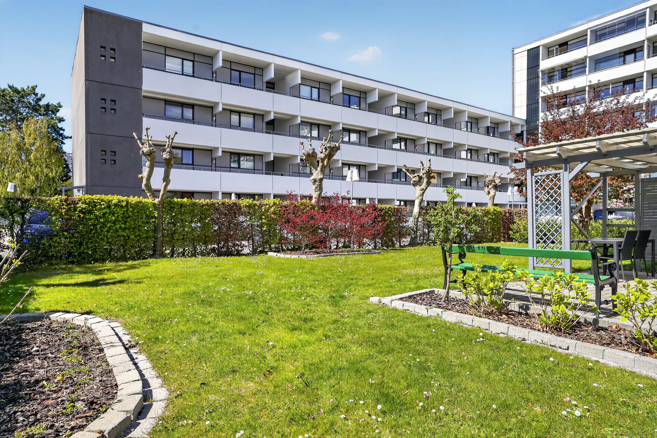 Fremhævet gårdmiljø billede i fuldskærmstilstand. Billede af Roskildevej 55, 3. 314., 2000 Frederiksberg