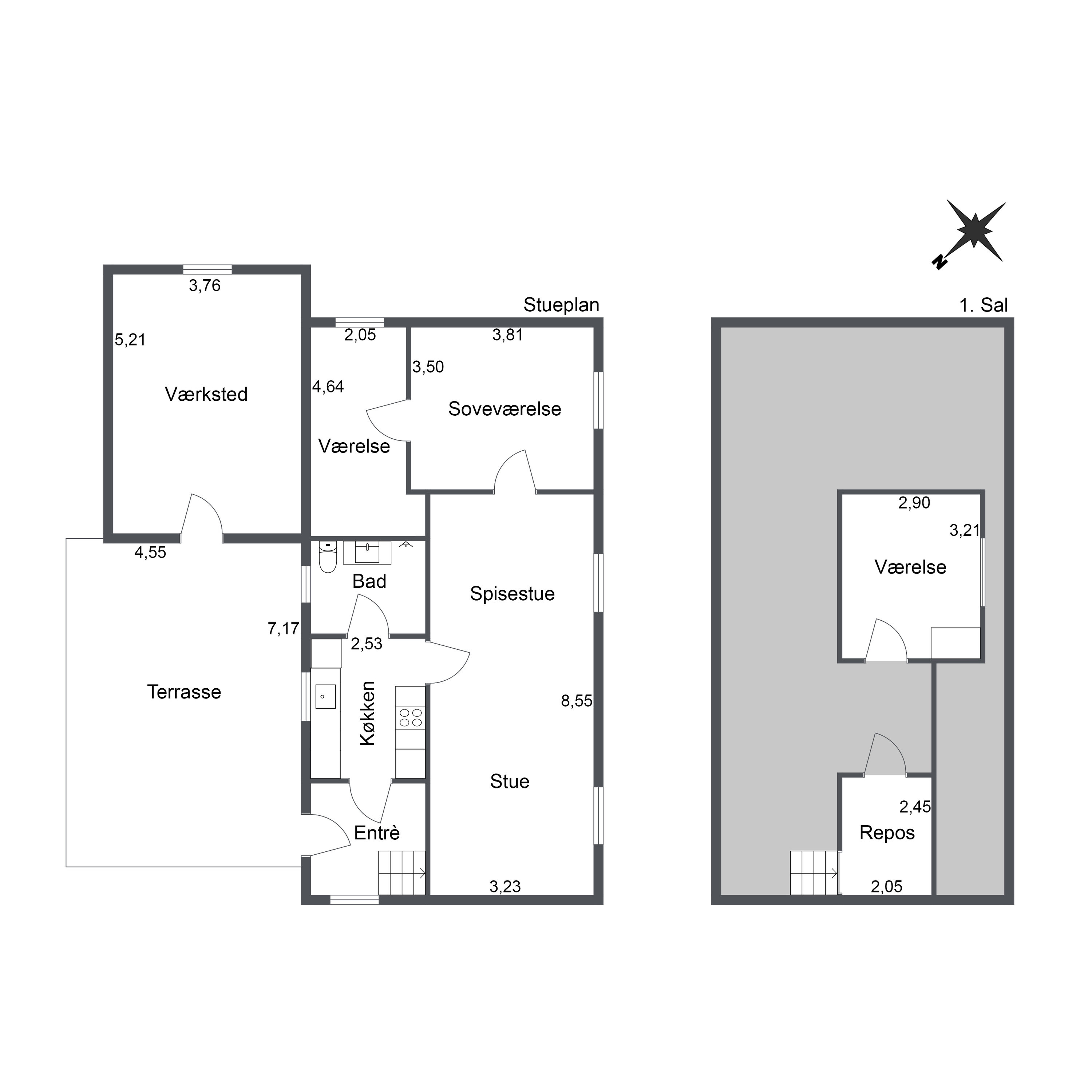 Plantegninger billede af Mosevej 6, Tollestrup, 9760 Vrå