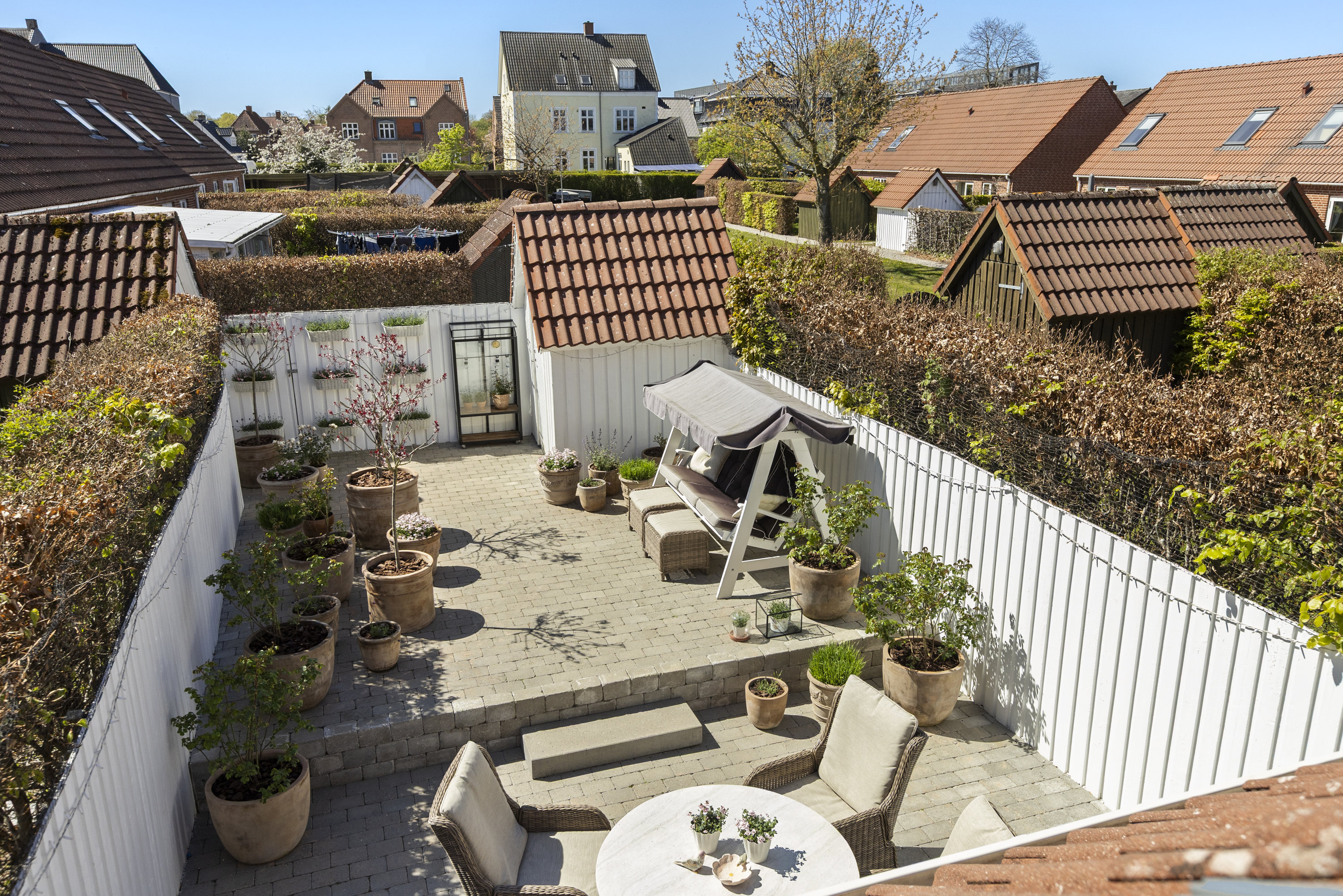 Fremhævet terrasse billede i fuldskærmstilstand. Billede af Nørrevoldgade 18, 4200 Slagelse