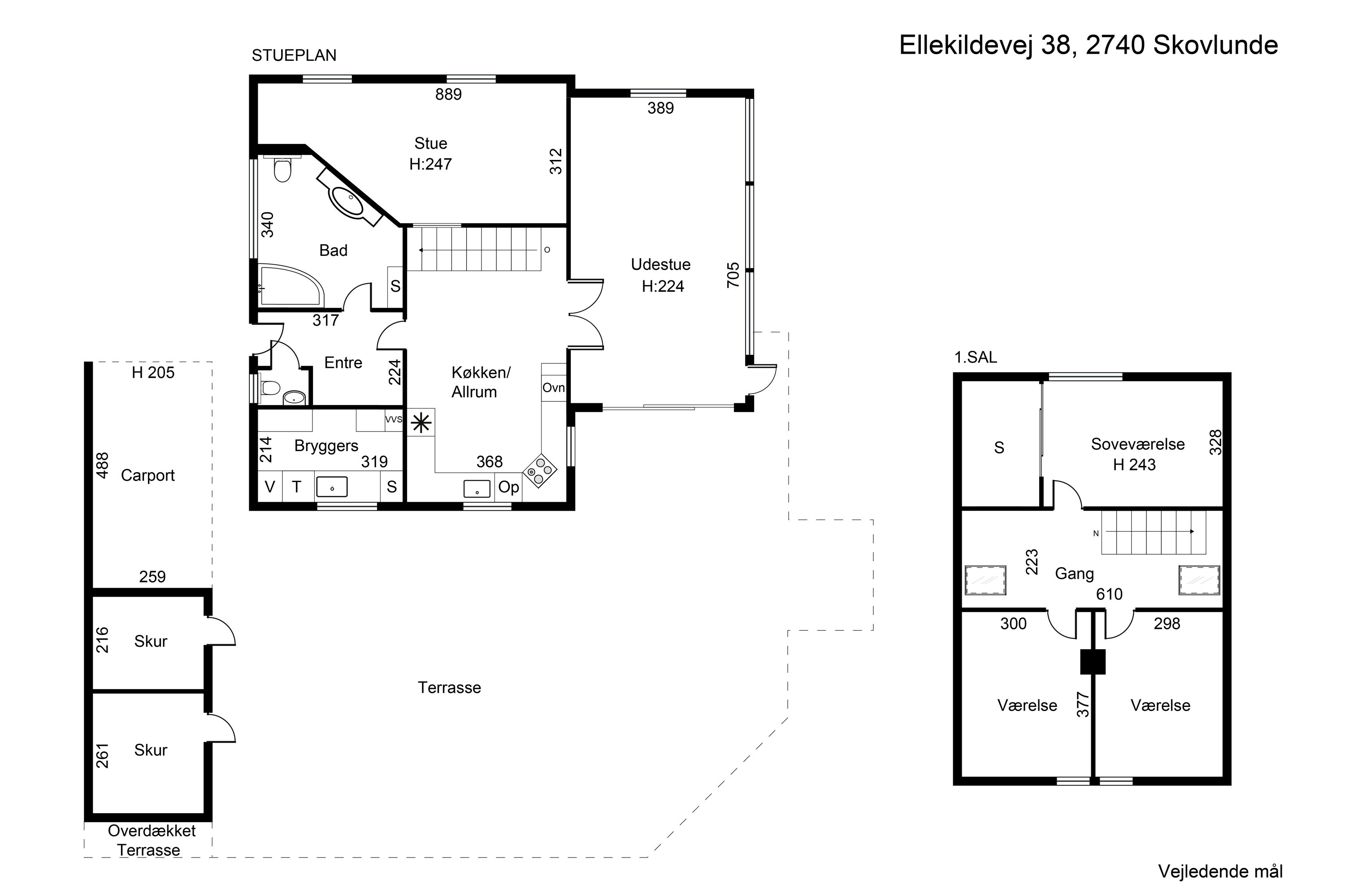 Plantegninger billede af Ellekildevej 38, 2740 Skovlunde
