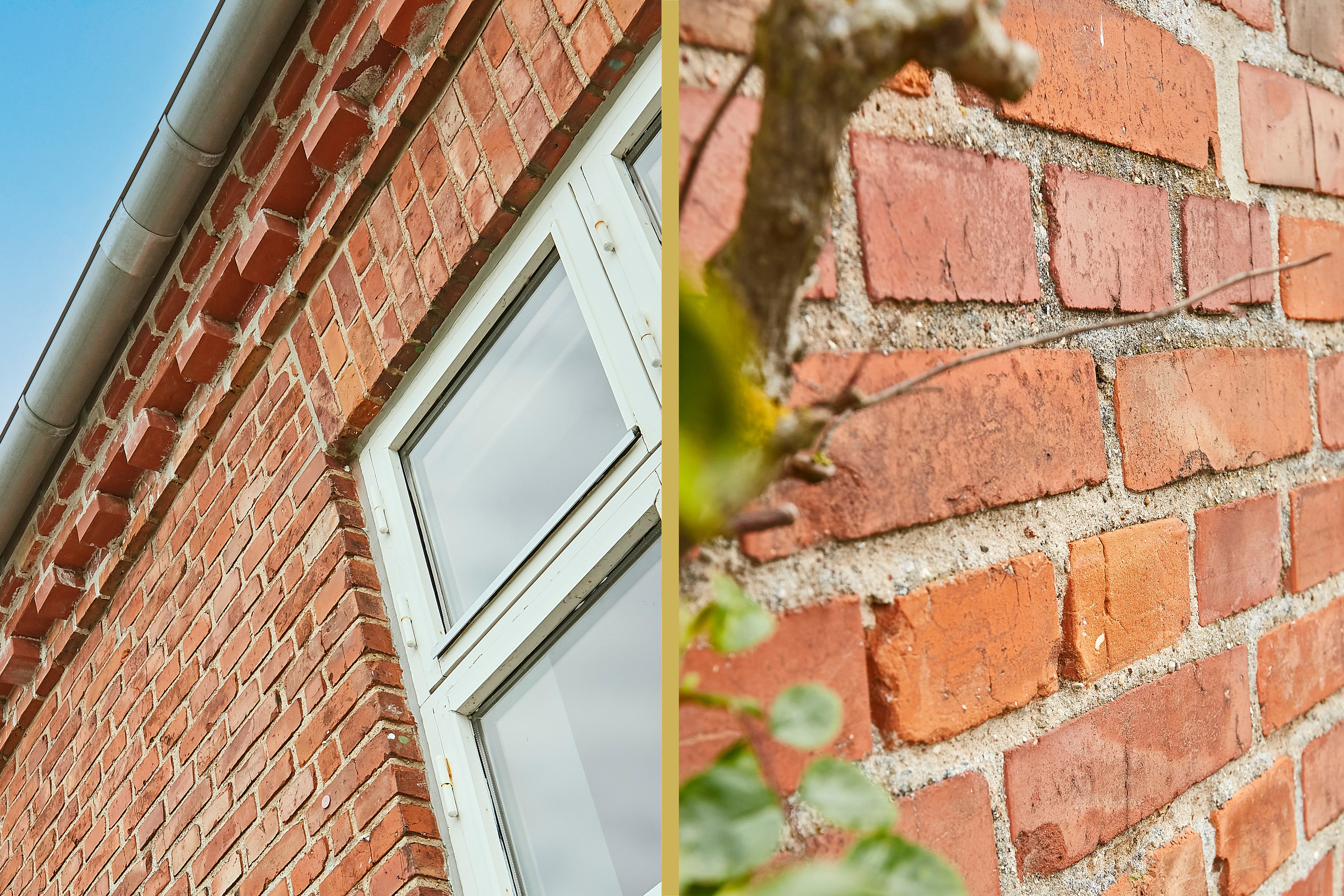 Fremhævet detaljer - facade billede i fuldskærmstilstand. Billede af Fælledvej 50, Vestbyen, 8700 Horsens