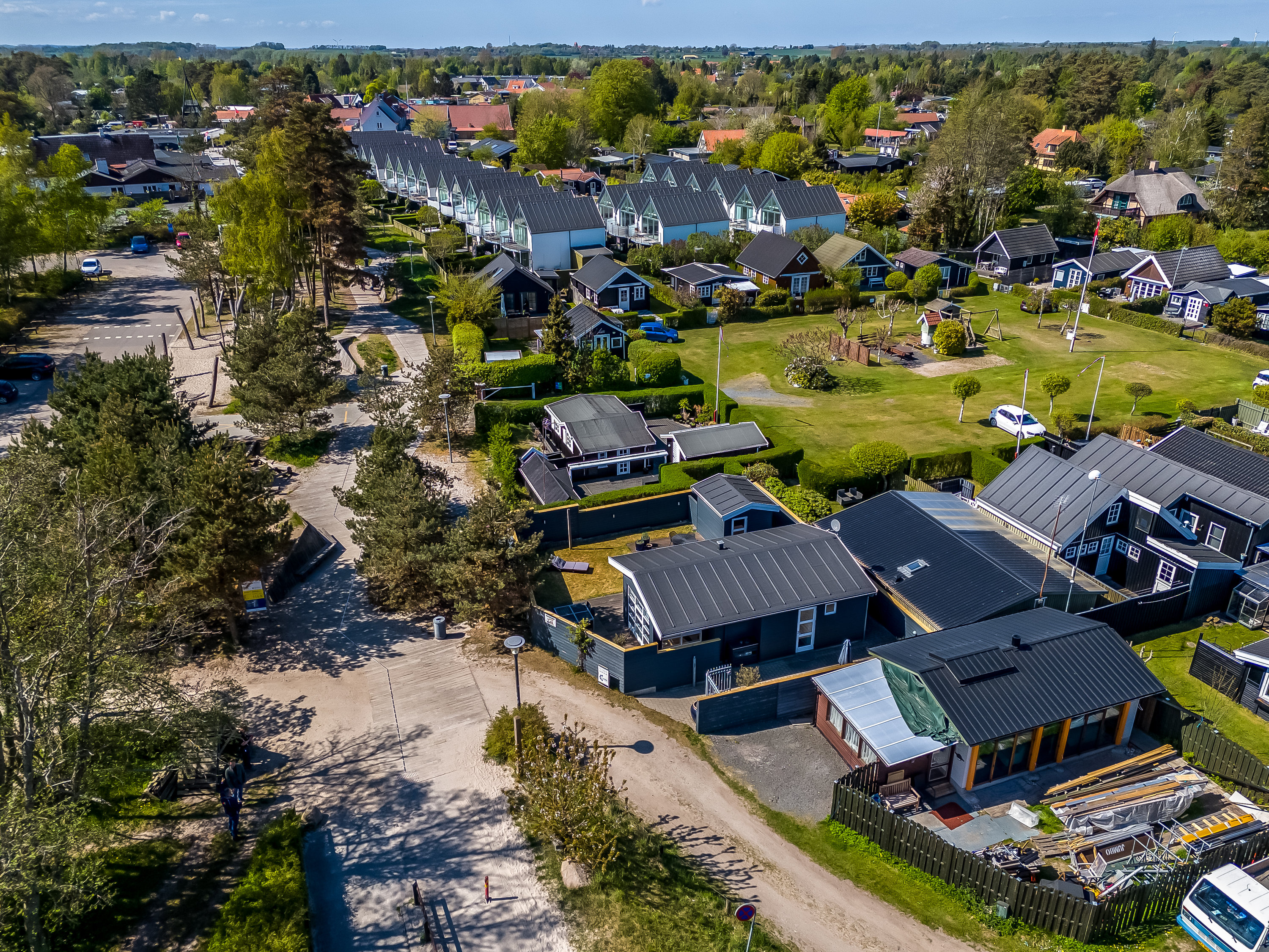 Fremhævet luftfoto billede i fuldskærmstilstand. Billede af Digeparken 27, 4873 Væggerløse