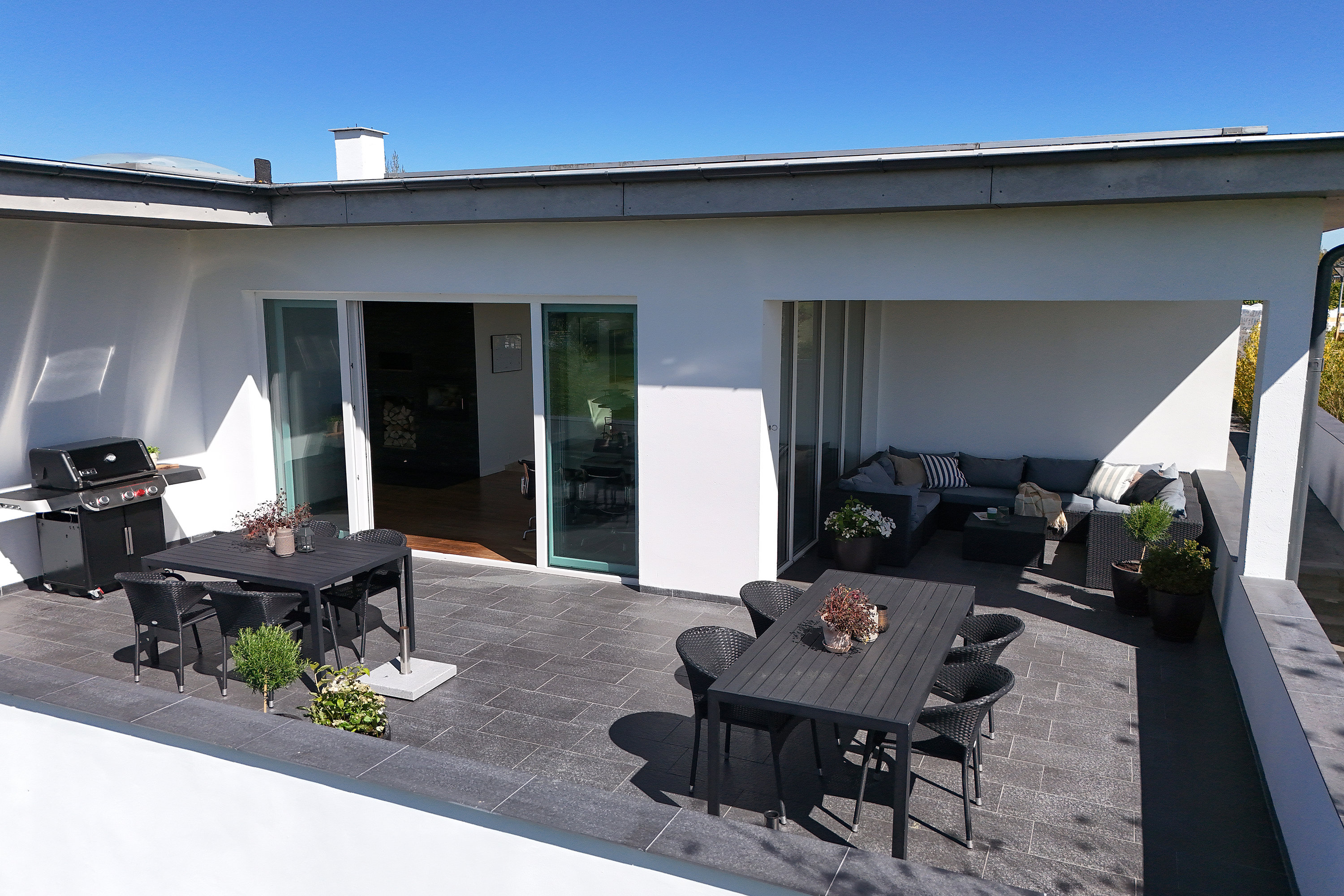 Fremhævet terrasse billede i fuldskærmstilstand. Billede af Ålbæk Huse 20, Jystrup, 4174 Jystrup Midtsj