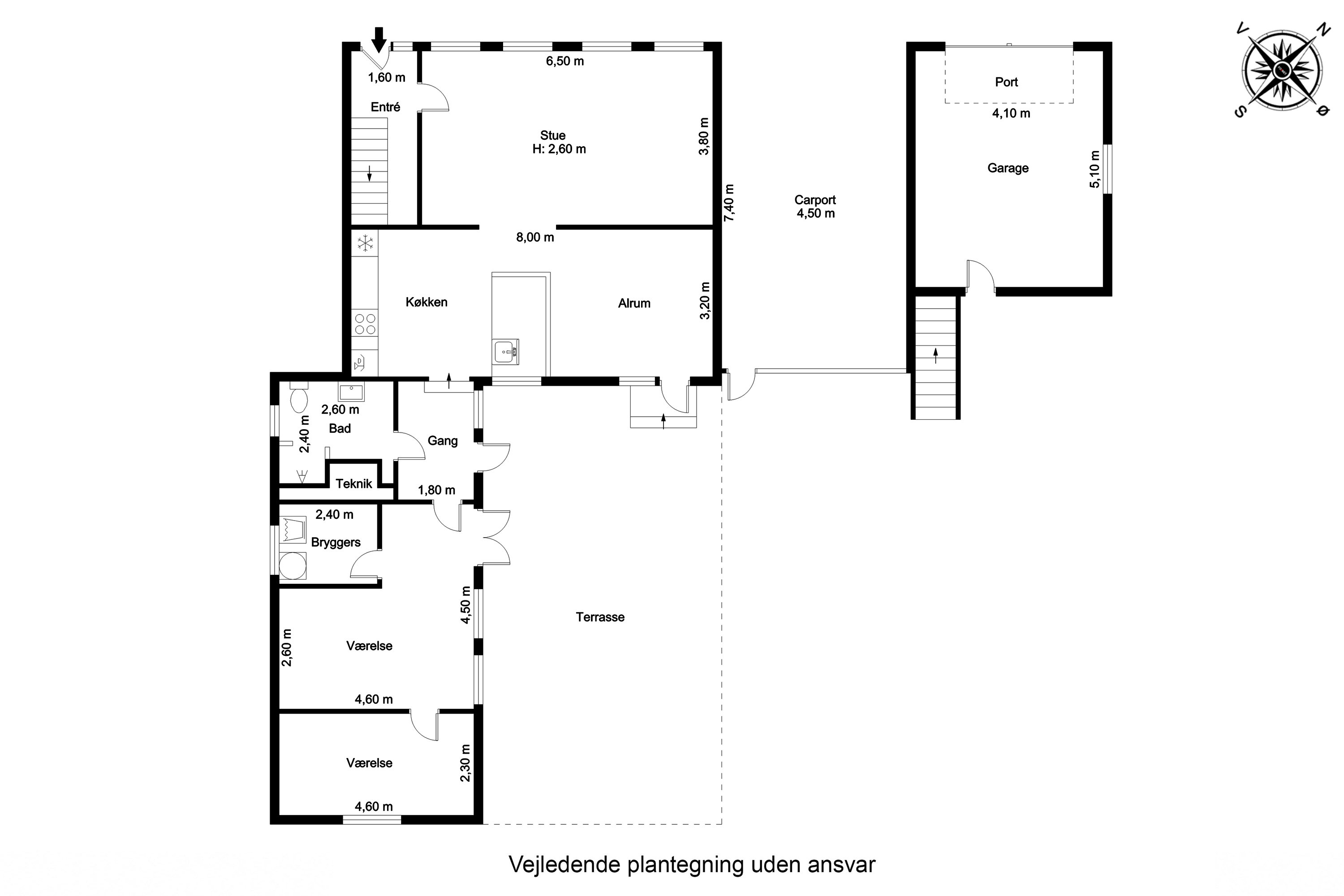Plantegninger billede af Overvejen 26, Årslev, 5792 Årslev