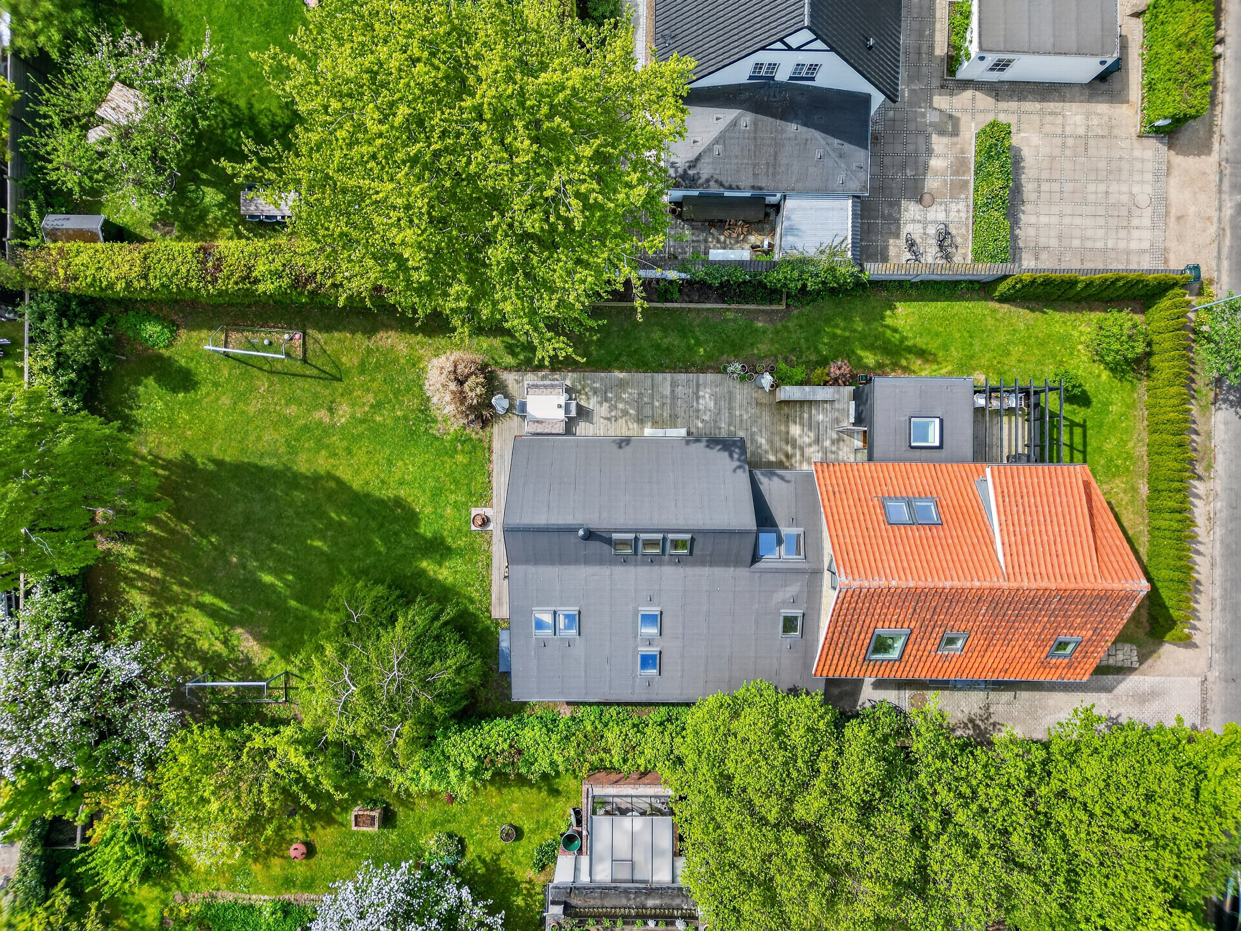 Fremhævet luftfoto billede i fuldskærmstilstand. Billede af Sophus Schandorphs Vej 29, 2800 Kongens Lyngby