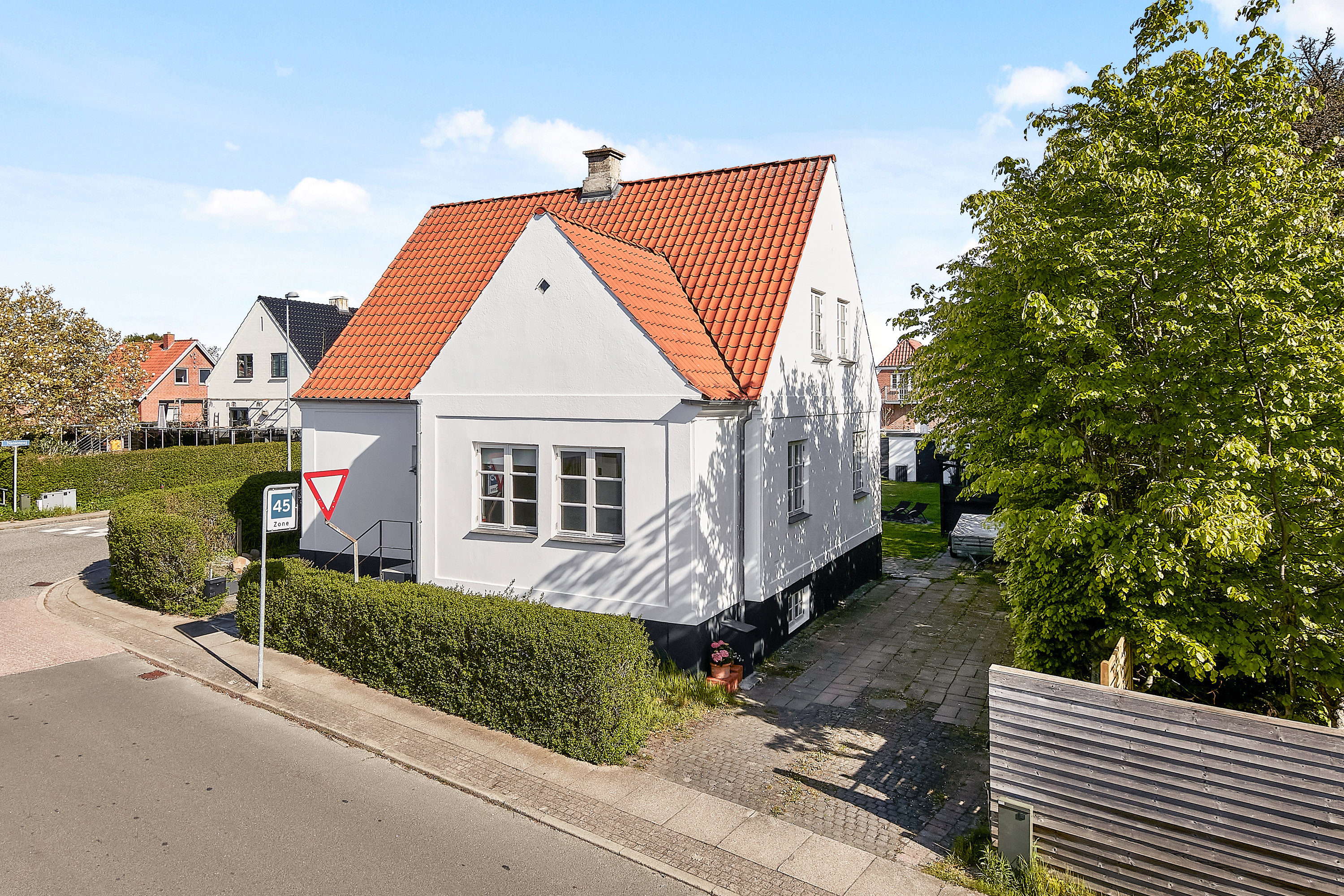 Fremhævet facade billede i fuldskærmstilstand. Billede af Nansensvej 47, Bækkelund, 8700 Horsens