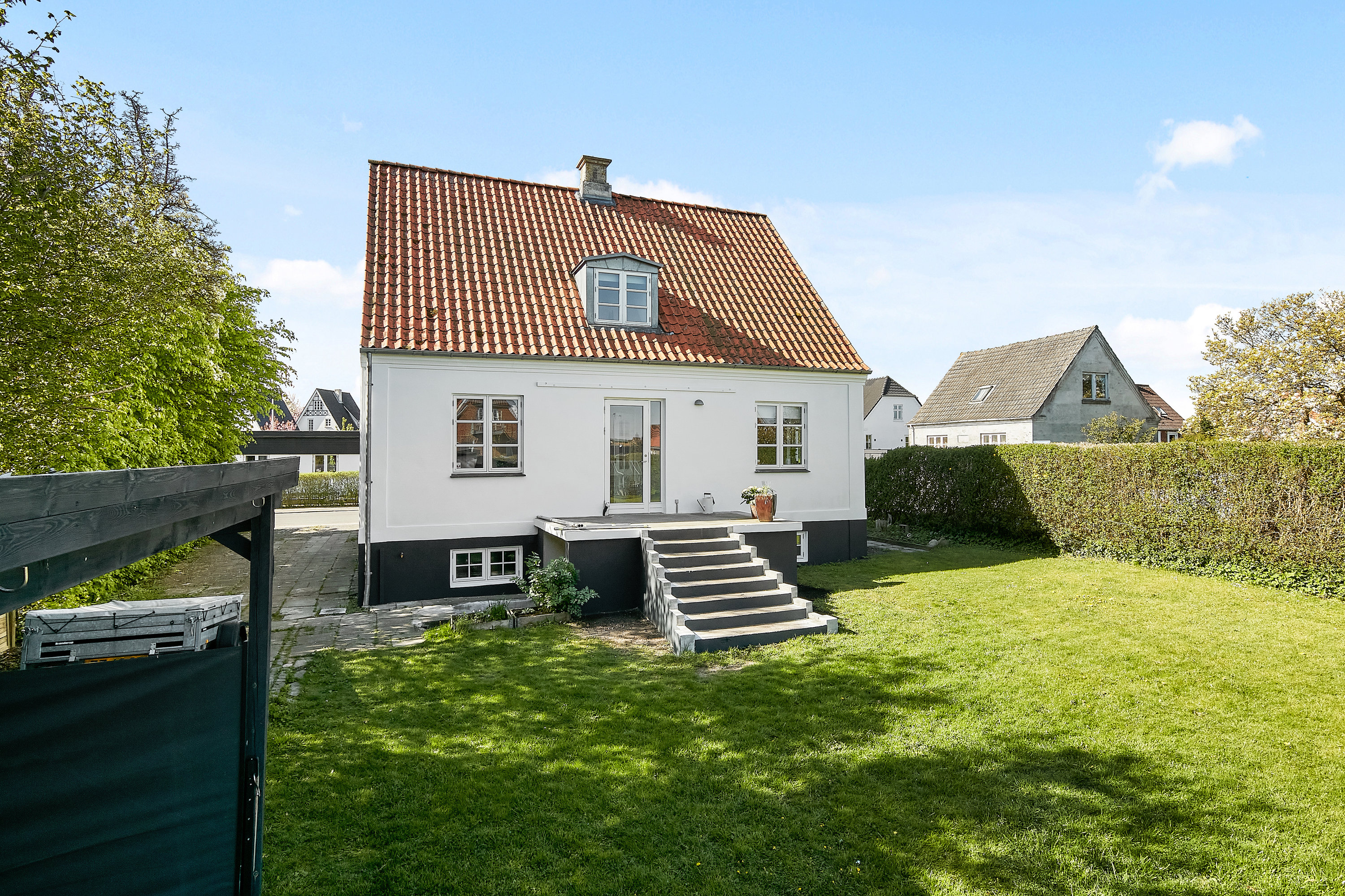 Miniaturebillede 1: set fra haven. Billede af Nansensvej 47, Bækkelund, 8700 Horsens