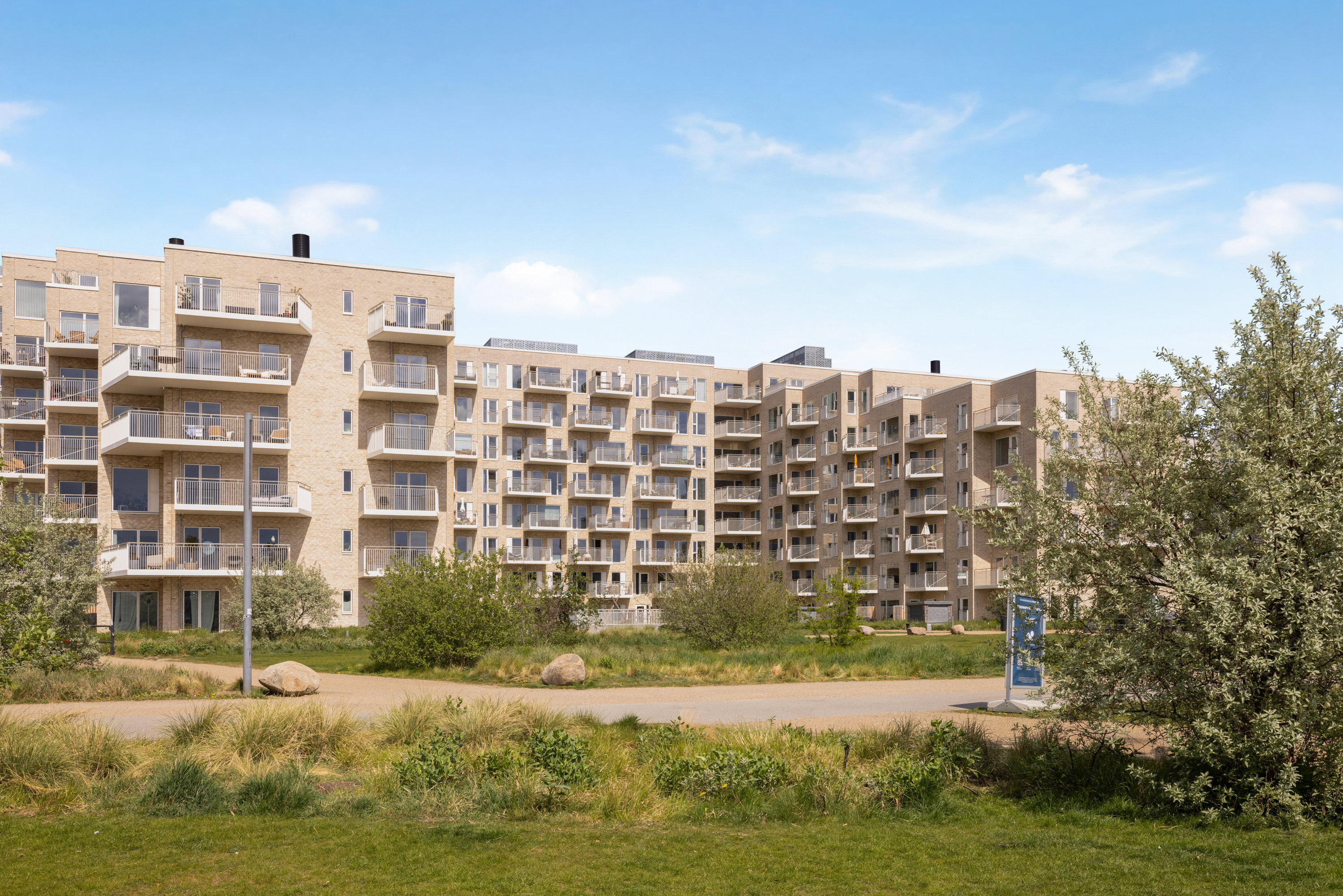 Fremhævet gårdmiljø billede i fuldskærmstilstand. Billede af Teglholmsgade 12C, 6. th., 2450 København SV
