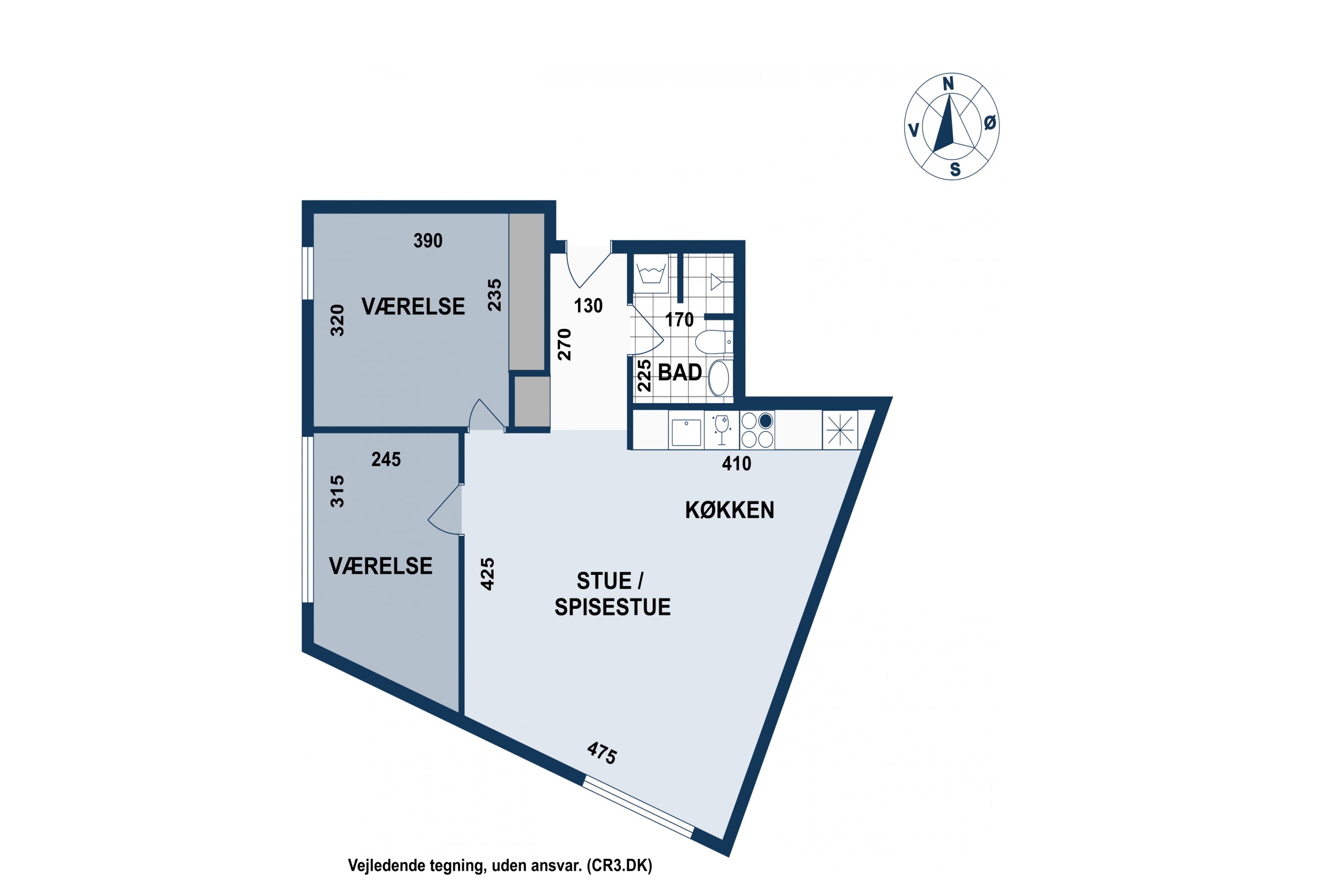 Plantegninger billede af Lise Ringheims Vej 3, st.. th., 2500 Valby